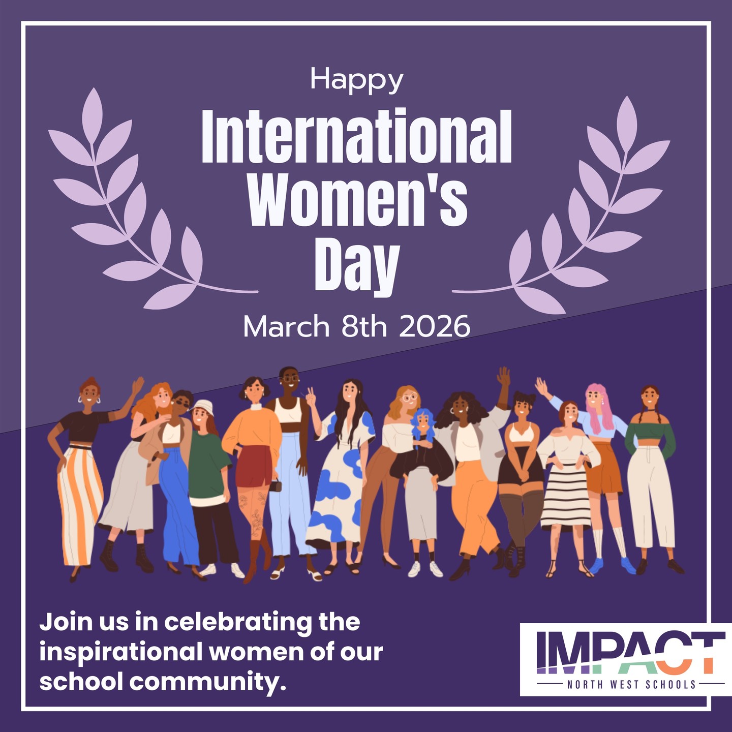 Happy International Womenโs Day! ๐โจ
Today, we are proud to celebrate International Womenโs Day by honouring the incredible women who make up our school community.
From our dedicated leadership team and inspirational staff to our brilliant and resilient students, we celebrate the diverse talents and voices that drive our school forward.
We are committed to fostering an inclusive and supportive environment where every woman and girl is empowered to achieve her full potential.