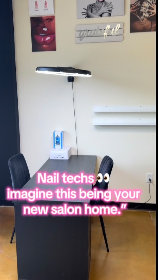 Nail techs… this could be your station 💅🏾✨ Ready to bring your clients into a professional, luxury space? Call 3177377368 #indianapolis #inspo #midwest #nailtech #indy