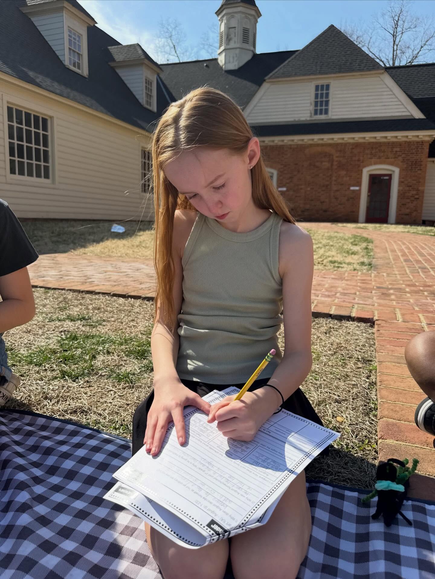 The first warm, sunny days call for a change of scenery. ☀️ Yesterday Mrs. Sumner took her 4th and 5th grade book clubs outside to read and soak up the sunshine. We are glad to be back enjoying the fresh air and learning together. 🌳📚 #theREDSway #notallclassroomshavefourwalls