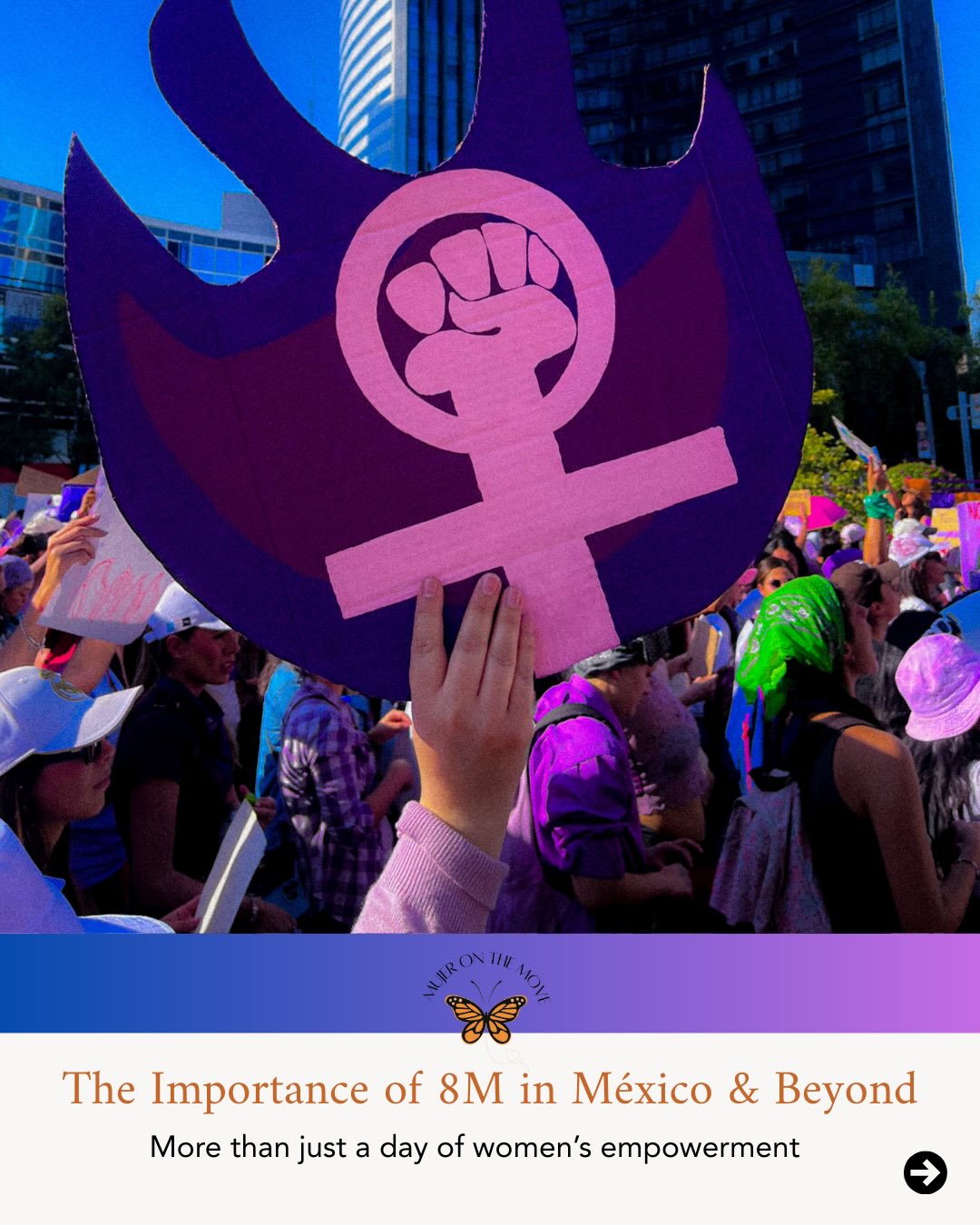 Today we celebrate International Women’s Day and 8M in México & beyond💜.
As we reflect on 8M, we’re thinking about every mujer who has ever hesitated before walking down a street, booking a trip, or navigating a new city across México, Latin America (LATAM), and beyond🧡✈️💜.
At Mujer on the Move (MOTM), our commitment is in providing safe aventuras across LATAM for mujeres (21+). We know that you can’t fully embrace the beauty of a destination if you don’t feel secure in your surroundings. Safety isn’t an add on— it’s a prerequisite for joyful aventuras🧡.
México is a land of vibrant culture, beautiful people, and breathtaking landscapes. We want every woman to experience that magic with a sense of calm and confidence🇲🇽✨.
Today, we stand in solidarity with the mujeres in México marching along Reforma and honor the collective wish for a future where women worldwide can be free to simply be safe & free— without the weight of worry or fear💜.
#8M #MujerOnTheMove #TravelSafe #LatamTravel #internationalwomensday