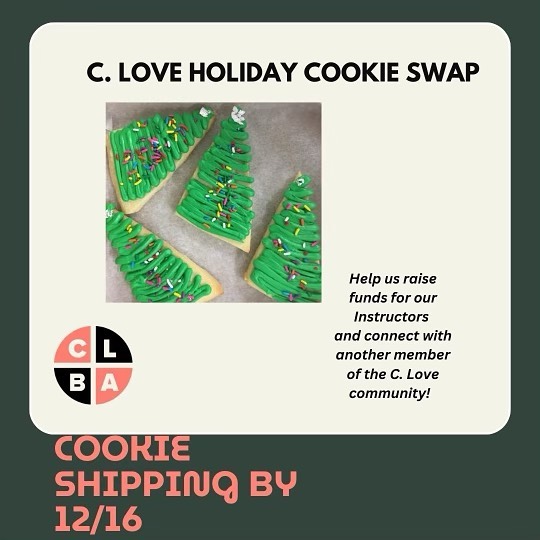 🍪✨ This Giving Tuesday, share cookies, spread love, and make a difference! Join the C. Love Cookie Swap to help raise funds for instructor fees while connecting with our incredible community. 🌟
Here’s how it works:
💰 Donate $100 to join the swap.
🍪 Get matched with a fellow cookie lover.
📦 Ship your homemade cookies by Dec. 15th with a personal note.
🎁 Receive cookies—and maybe win a bonus box of C. Love’s famous shortbreads!
How to Join:
Visit c-lovebakingacademy.com/donate and write “COOKIE SWAP” in the comment section to give. ❤️
Don’t want to bake? You can still donate! Every tax-deductible contribution helps fund CLBA’s programs and spread love this holiday season.
Let’s bake, share, and give back this Giving Tuesday! Link in bio to join. #CLoveCookieSwap #GivingTuesday #HolidayBaking #Fundraiser #SpreadLove #BakingFuturesBright