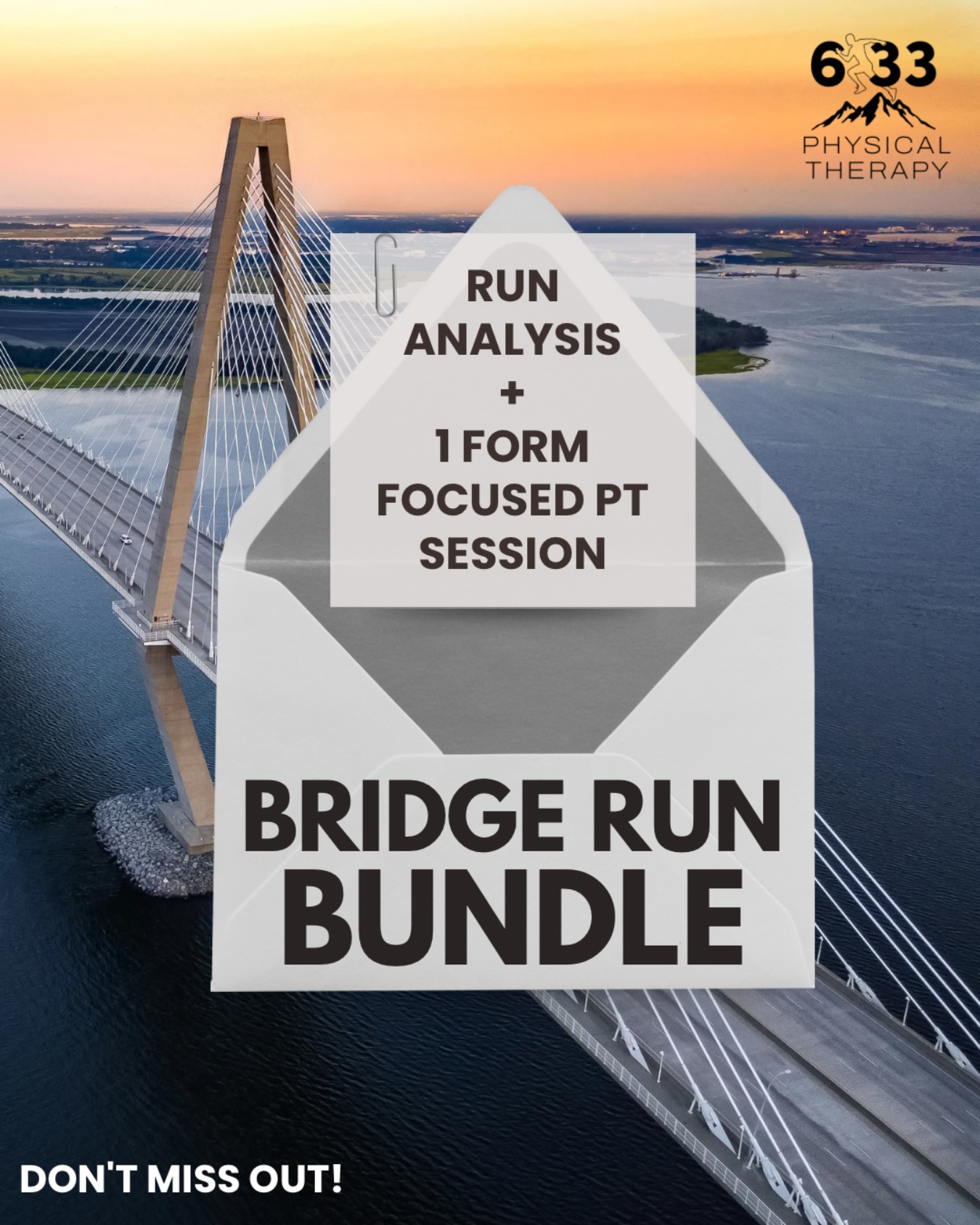 Are you gearing up for the Cooper River Bridge Run later this month? 🌉🏃
Our Bridge Run Bundle helps you dial in your form before race day. It includes a run analysis session plus one form-focused PT session to uncover what’s driving discomfort and help you run stronger and stay healthy during training.
Available for a limited time leading up to the race. DM us “Bridge Run” to learn more.