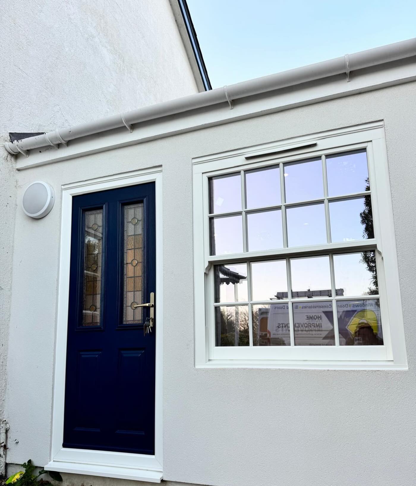 @endurancedoors composite door, style Etna in colour French navy with twilight style glass and a Roseview vertical sliding window in white woodgrain.
For any new enquiries please feel free to send us an email on showroom@gxhomeimprovements.co.uk
#Endurancedoors
#GXHomeImprovements
#Roseviewwindows
#Newwindows
#HomeImprovements