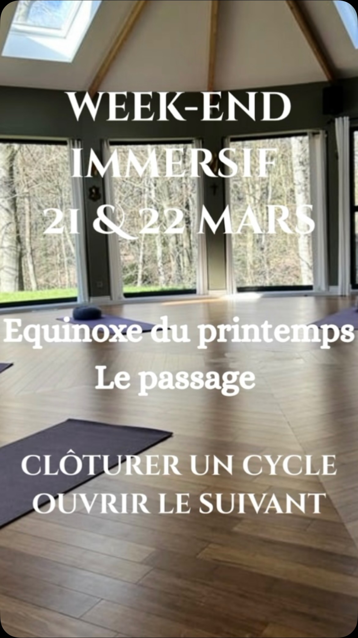 LE PASSAGE
Clôturer un cycle. Ouvrir un nouveau avec l’équinoxe du printemps
Week-end immersif en présentiel du 21 et 22 mars
Au moment précis où la nature change de saison, je vous propose de traverser votre propre passage.
Un espace pour identifier ce qui se répète, comprendre à quel niveau cela bloque réellement, libérer en profondeur et poser consciemment les bases d’un nouveau cycle.
Jour 1 – Libérer
Nous commencerons par une cartographie des 7 niveaux de l’être (physique, émotionnel, mental, karmique, transgénérationnel, énergétique, spirituel).
Vous identifierez avec précision où cela se joue pour vous.
À travers des exercices guidés, des temps d’introspection, des pratiques corporelles et émotionnelles ciblées, des rituels sacrés et des expériences symboliques vous libérerez une charge réelle en la ressentant et en la transformant.
Ce premier jour permet de :
clarifier votre point de blocage
mettre en lumière la racine
relâcher ce qui vous retient
fermer un cycle devenu limitant
En fin de journée, vous vivrez la traversée du labyrinthe. Un passage puissant symbolique et corporel.
Un mouvement concret pour intégrer intérieurement ce que vous êtes en train de laisser derrière vous.
Jour 2 – Créer
Une fois l’espace libéré, nous ouvrons le nouveau cycle qui sera consacré à la reconstruction consciente.
Vous clarifierez votre direction, vous poserez une intention alignée et vous choisirez votre prochain cap.
À travers des pratiques d’alignement et d’intégration, vous donnerez forme à ce que vous souhaitez désormais incarner.
Vous repartirez avec :
une compréhension claire de ce qui bloquait
une libération vécue
une décision intérieure assumée
une vision plus alignée
un nouveau positionnement
Ce week-end est pour vous si :
• Vous sentez qu’un cycle arrive à sa fin
• Vous avez déjà travaillé sur vous mais quelque chose persiste
• Vous êtes à un tournant de vie
• Vous ressentez l’appel d’un passage
Places limités
Lieu : Ottignies-Louvain-la-Neuve (l’adresse vous sera communiquée lors de l’inscription)
Tarif : 333€ Inscription et réservation : 0477/339511 - info@christelpauwels.com