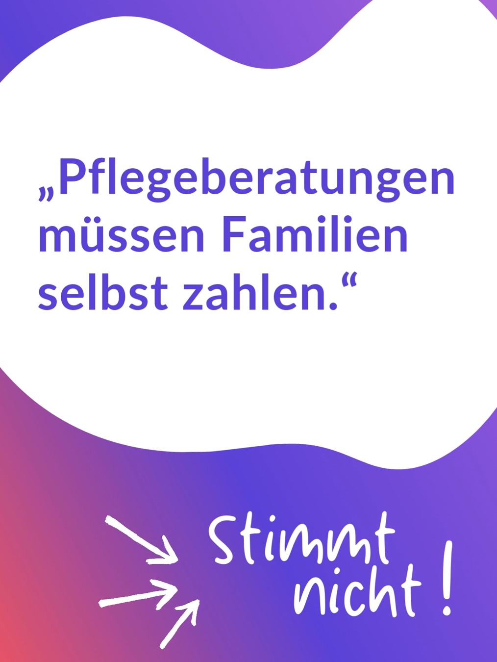 Viele Familien glauben, dass Pflegeberatungen privat bezahlt werden müssen. 👀
❌ Das stimmt so nicht. ❌
Pflegeberatung ist in Deutschland in der Regel kostenlos, durchgeführt durch die Pflegeberatung der Pflegeversicherungen oder im Rahmen eines Beratungseinsatzes.
Gerade wenn Pflege plötzlich organisiert werden muss, tauchen viele Fragen auf: Leistungen, Anträge, Organisation im Alltag. Niemand sollte damit allein bleiben.
Informierte Entscheidungen können den Pflegealltag spürbar erleichtern: für pflegende Angehörige und für die Menschen, die sie begleiten.
Die Nui Pflege-App und unsere Expert:innen sind für euch da. 💜
#pflegeberatung #pflegendeangehörige #pflegewissen #