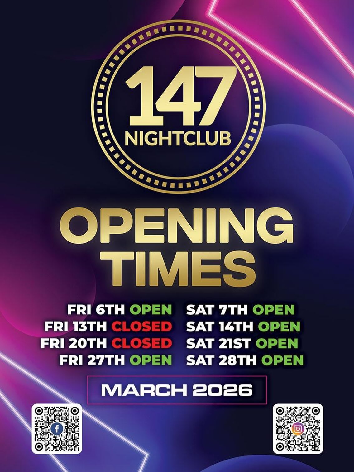 We are not open tonight
See you all tomorrow 🩵