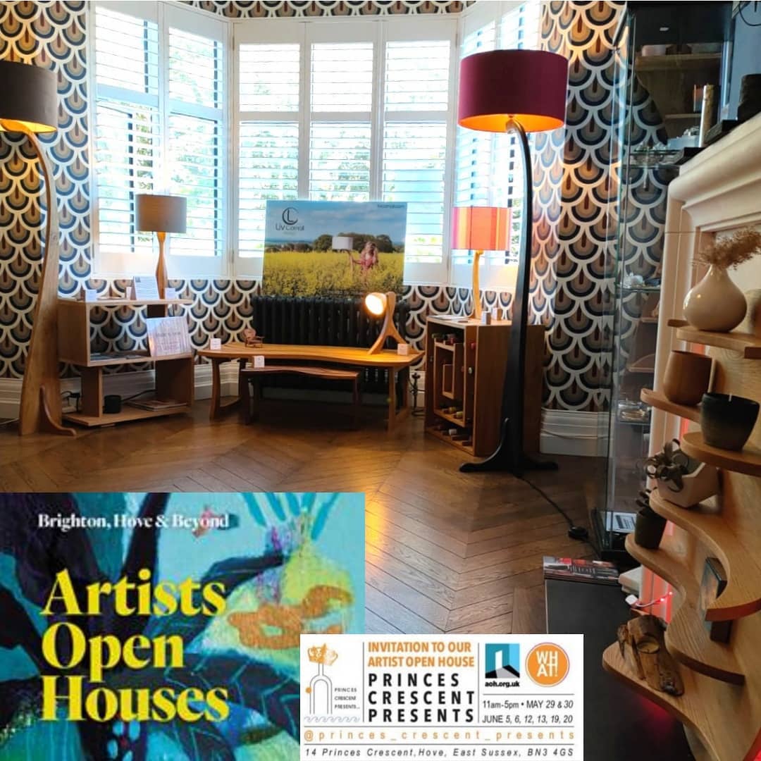 Brighton and Hove Open House has been in full swing and I've been in this lovely house with amazing varied artists, and this weekend is our last weekend before we pack up. So if you're near the south coast I'll be in Hove with my work and lots of other cool local art to see and buy (with food and drink too). This Saturday and Sunday 11am-5pm, 14 Princes Crescent, Hove BN3 4GN 💜
@princes_crescent_presents #brightonopenhouses #brightonmakers
#hoveactually #hoveart #designermakers
.
.
.
.
.
.
.
#brightonfringe #artistsopenhousesbrighton #hovelife #brightonlife #brightonandhove #woodart #ceramicart #woodworking #artisans #artshow #designshow #smallbusinesses #brightonsmallbusiness #woodfurniture #natureinspired #beachlife #wood #woodhomedecor #woodgrain #wavy #curvy #designerfurniture #etsy #handmade #handmadecrafts
