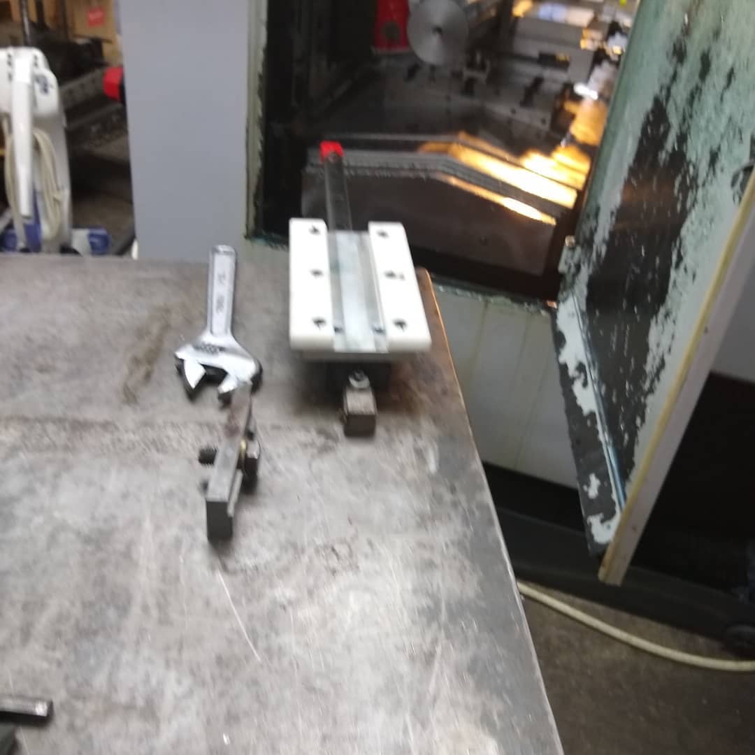 After the lathe they get slid into the mill for the final operations.