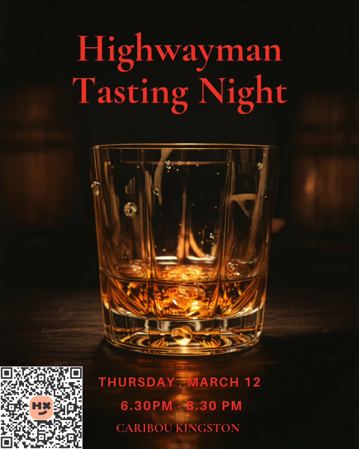 Highwayman Whiskey tasting tomorrow night!
Get your tickets while they last!
https://events.humanitix.com/https-www-cariboukingston-com-au-whats-on/tickets