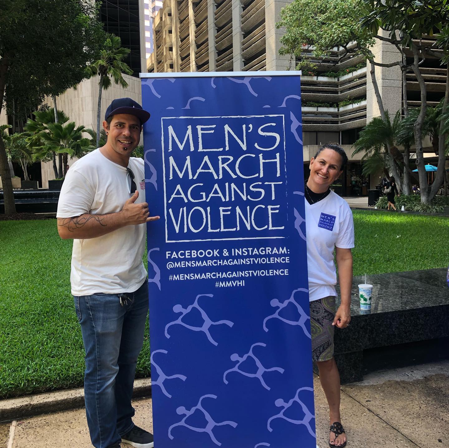 Today is the 25th annual Men’s March Against Violence!! 👏🏼👕🐟.
.
.
Get ready to be spammed with pictures! For more information about the march, swipe or check out this video: https://youtu.be/9aX30_tZGa8 .
.
.
#MensMarchAgainstViolence #MMAV #BeTheChange #DVAC #Outreach #EndViolence #DVAM