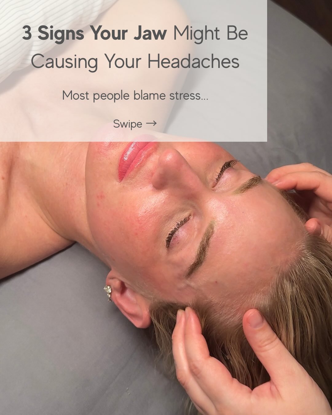 You might blame stress for your headaches…
but your jaw could be the real cause.
Clenching, grinding, and tension in the jaw can refer pain into the temples, head, neck, and even the sinuses.
This is why targeted work on the jaw, neck, temples, and surrounding muscles can make such a big difference.
If you experience:
• morning headaches
• jaw tightness
• temple pressure
• sinus tension
your body may be telling you something. Relief starts with identifying the source.
Book your Head, Neck & TMJ Relief Session at Mindful Touch.
📍 Roswell, Georgia
#tmjrelief
#headacherelief
#jawtension
#roswellga
#mariettaga