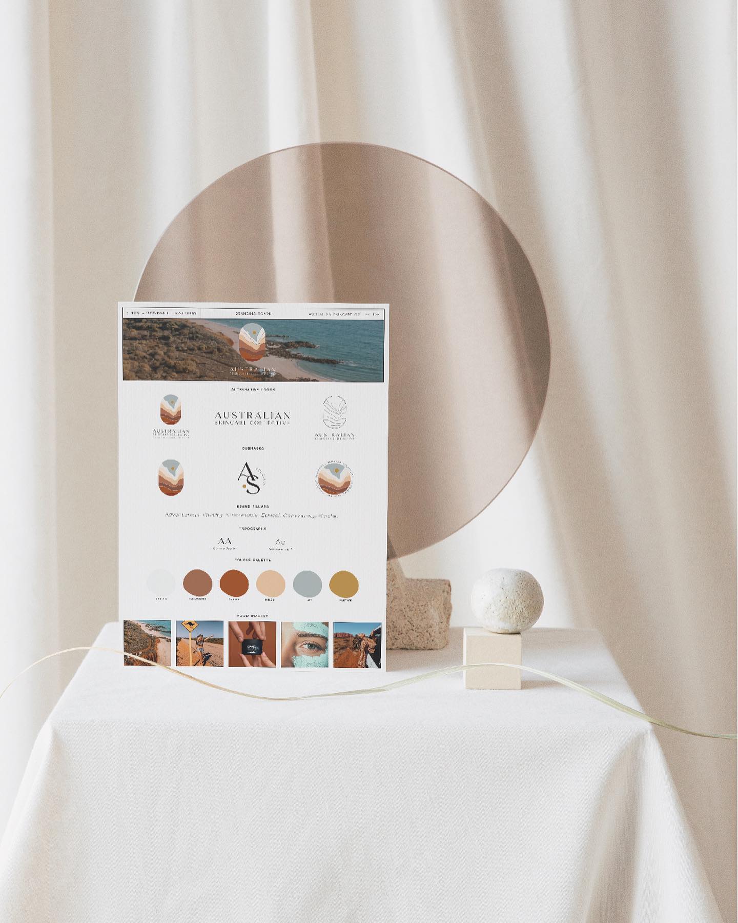 Australian Skincare Collective • Ethical, Sustainable and Australian beauty products that encourage conscious consumerism.
〰️ I have released a three part series of this brand reveal on my profile. This is 3 of 3.
The Australian Skincare Collective (ASC) will be an online retail platform for small businesses and consumers to connect; cultivating a community for those who share a passion for quality, sustainable, Australian skincare brands. The platform will offer an efficient, hassle-free forum supporting conscious consumerism within the beauty industry.
The carefully selected collection of beauty, skincare and wellness products align to a specific criteria; providing the promise to consumers that their purchases are ethically sourced, Australian and sustainable.
LOGO INSPIRATION
Seeking inspiration from Australian landforms and landscapes. Organic and full of movement, the icon reflects the deep layers the poetic outback. The earthy colour palette is symbolic of our iconic red dirt, crisp blue skies, fresh oceans and blistering sun. The Australian elements at play.
ASC has conducted a soft launch, and is currently building up their repertoire of incredible brands. If you know of an Australian sustainable skincare company - reach out to them via Instagram.
@australianskincareco
Photography Credit:
(1) Moyo Studio
(2) Pexels
(3) Pexels
(4) Footprints - Sebastien Rigault
-
#australianskincarebrands
#australianskincare
#beautybranding
#skincarebranding
#branddesign
#graphicdesigner
#graphicdesignmelbourne #graphicdesignerperth
#brandingdesign
#brandideas
#logodesign
#modernlogo
#minimallogodesign
#freelancedesigner #freelancegraphicdesign