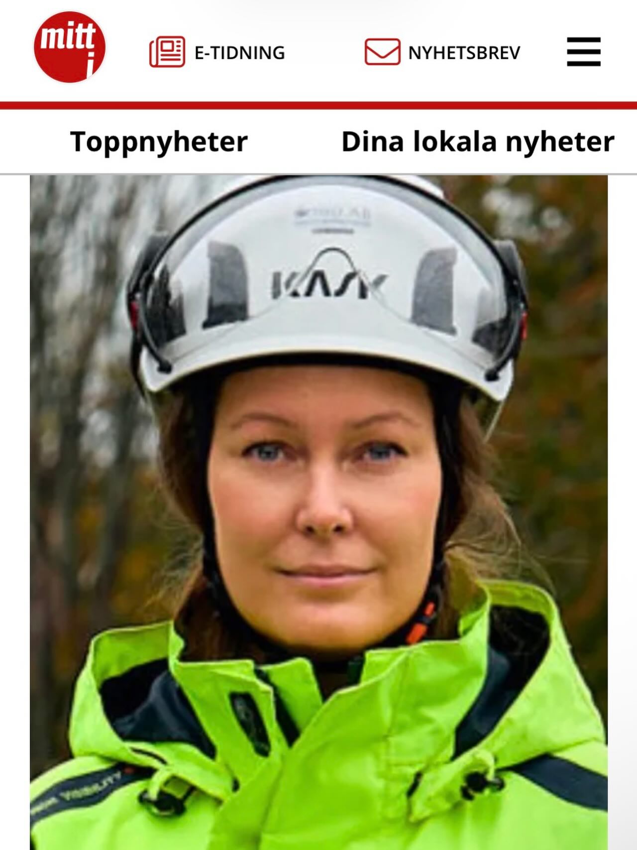 Karin Hellman arbetar med spårläggning i depåtunneln mellan Hökarängen och Högdalen. https://www.mitti.se/nyheter/har-gar-det-som-pa-rals—bullrigt-bygge-i-sluttampen-6.3.349996.e5fa085914