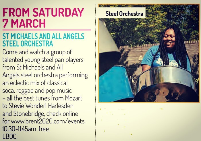 As seen in the #brentmagazine From March we are hosting a number of #community concert around the #stonebridge and #harlesden area. Come along and enjoy. Better yet be apart of our mission for a 150 piece orchestra as part of #lboc2020 #youth #charity #steelpan #music