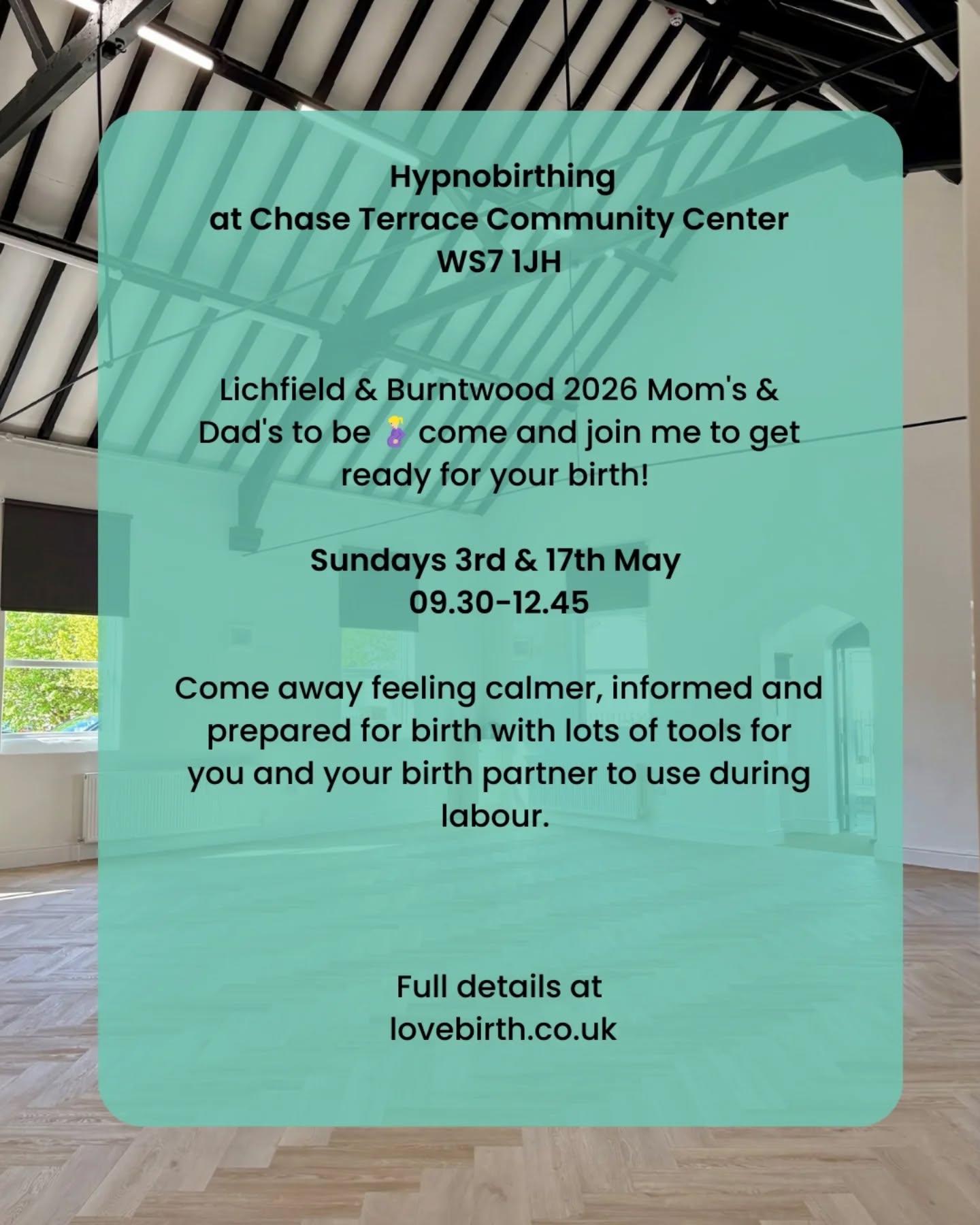 ✨May Hypnobirthing Group✨
Perfect for anyone having a summer 2026 baby ☀️🤰🏼
Come and join me for two Sunday mornings with your birth partner to feel calm, prepared and informed for your birth!
Get in touch if you'd like to find out more about the sessions and how they will benefit you during pregnancy and birth.
Book directly at lovebirth.co.uk to pay in full or DM to confirm your spot with a deposit and pay later.
#hypnobirthingburntwood #hypnobirthinglichfield #doulastaffordshire #virtualdoula #empoweredbirth