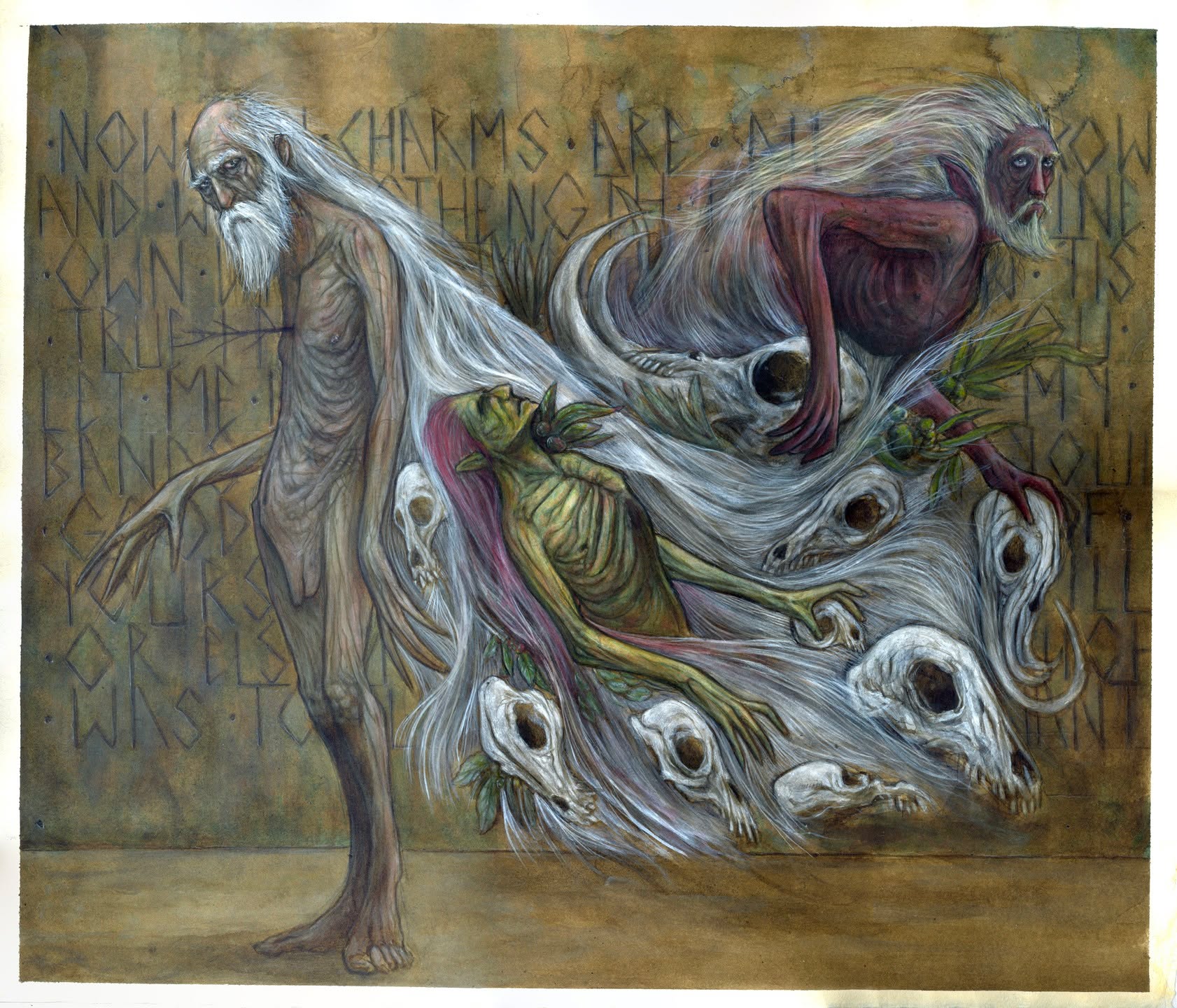 And now my charms are all o´erthrown
And what strenght I have´s mine own
which is most faint.