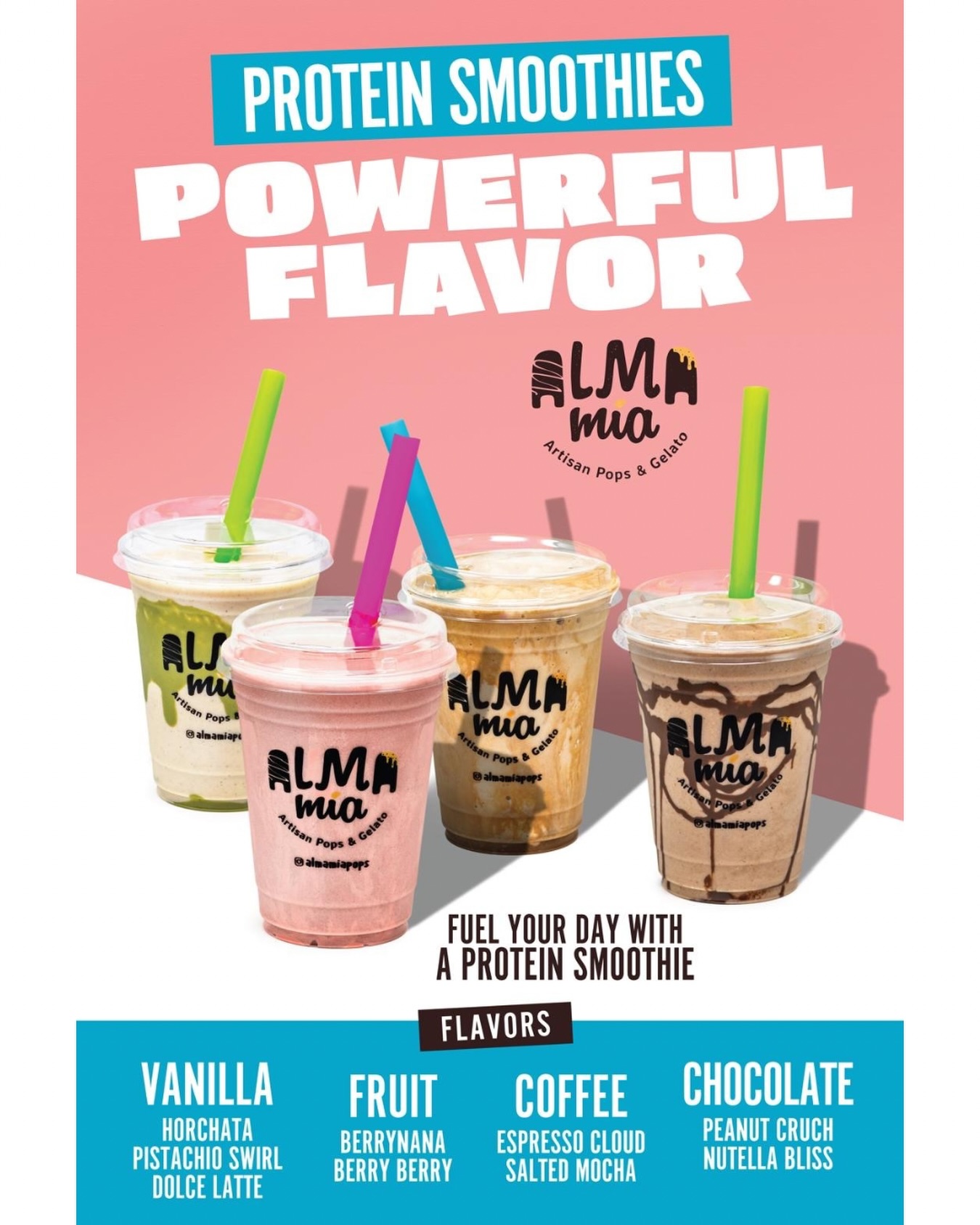 Protein never tasted this good 💪🏼🧋🥤
Now serving our Protein Shakes - delicious, refreshing and packed with protein.
#proteinshake #proteinlover #almamiamoments #miamidrinks