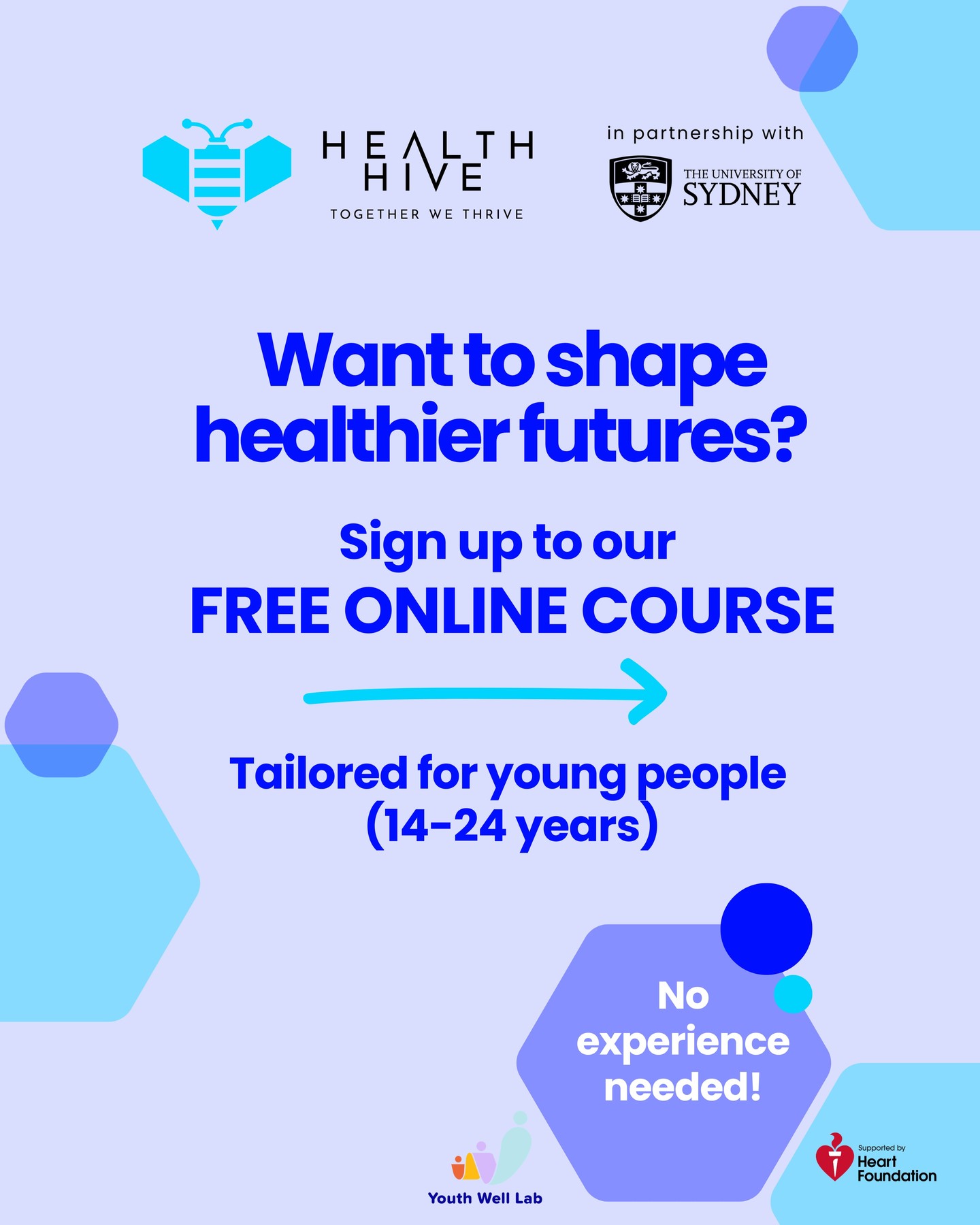 Ready to boost your skills? Join our FREE online course 🙌
📚 Complete anytime, anywhere
⏰ Only 3 hours
🏆 Earn a certificate for your CV
Developed in partnership with @sydney_uni @youthwelllab
Funded via @healthgovau #MRFF Consumer-Led Grant (2023165).
