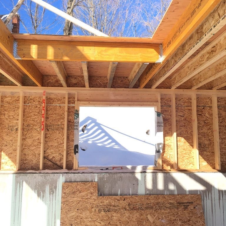 Floor on...second floor walls up.