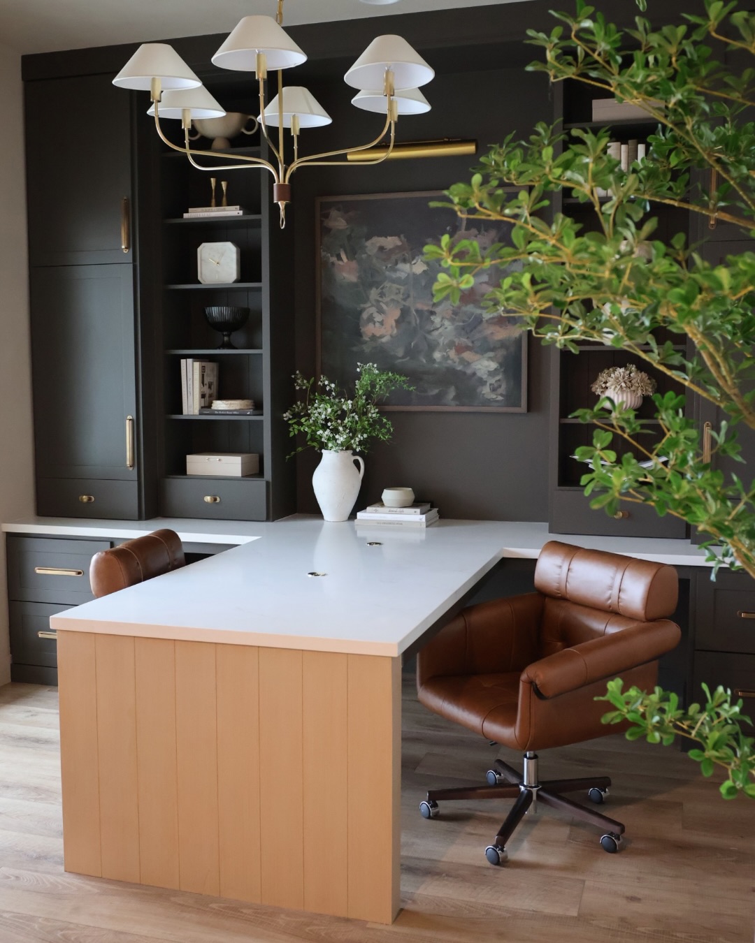 We took this basic white front room and gave it a personality! Swipe to see the Before →
We transformed this builder-grade flex room into a moody, elevated office with custom built-ins, hidden storage, and warm finishes that make the whole home feel more high-end the moment you walk in.
Functional. Cozy. Designer-level impact.
This is what thoughtful design can do. 🤍
Ready for your own home glow-up?
Comment “GLOW UP” and we’ll send you details on our design services!