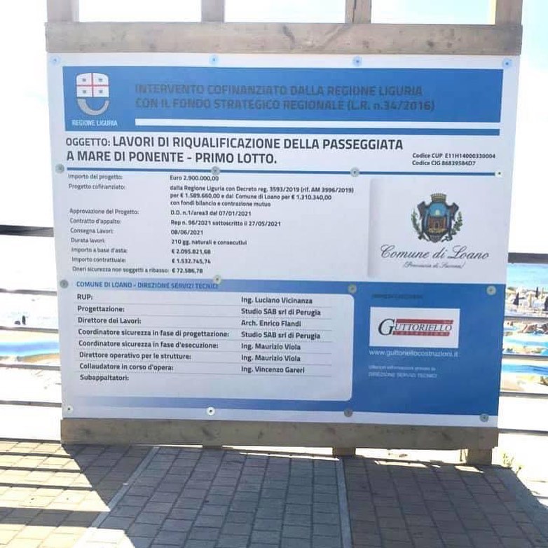 Il Presidente della Regione Liguria Giovanni Toti all’inaugurazione del cantiere per la riqualificazione della passeggiata di Ponente. Loano (SV)
#work #job #edilizia #guttoriellocostruzioni
