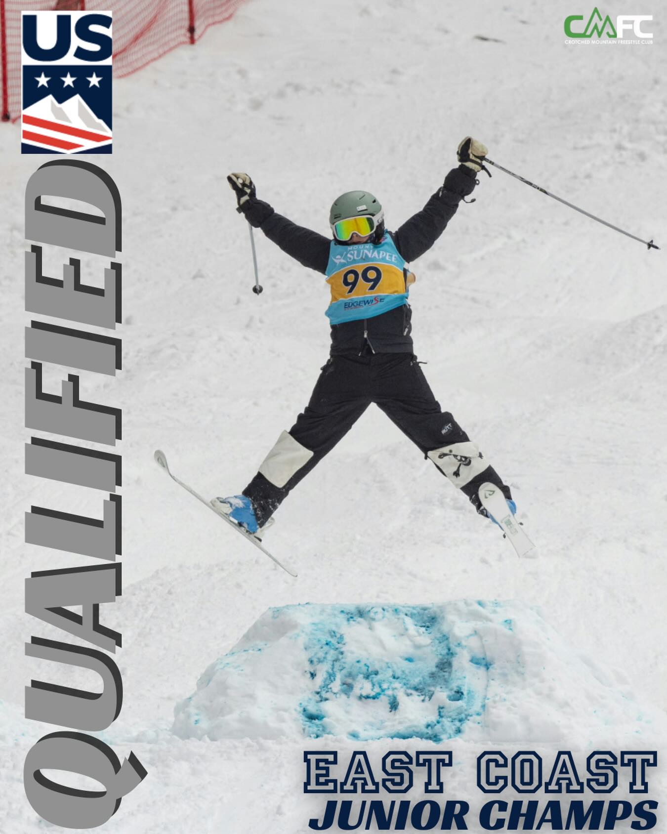 Nate is skiing East Coast champs this weekend hosted by @loon_freestyle @loonmtnresort and CMFC is cheering him on! He’s developed his skiing so much this season, even stepping up to our A event! Keep crushing it, Nate!!
More on Nate Beauregard:
East Coast Juniors
11 Yr Old
2 yrs on team 3 in intro to freestyle
Best song to bump ski to- Benson Boone In the Stars
Favorite Part of mogul skiing - Jumps
@easternfreestyledivision @ruttmogulpants @crotched_mountain