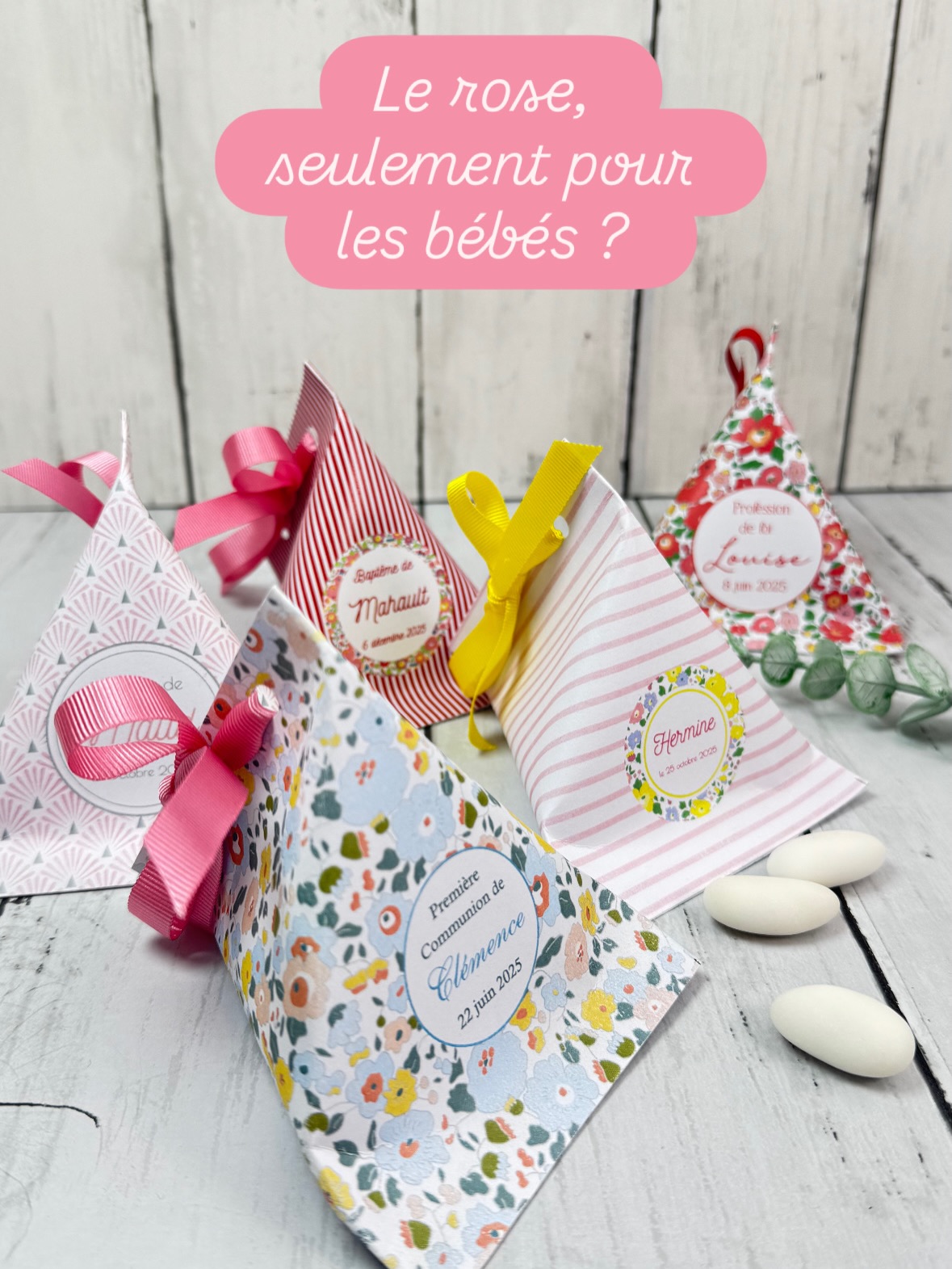 Et vous pensiez que le rose était réservé aux bébés ? 🌸🩷🎀
Du rose poudré au fuchsia, en passant par le corail, le rose bonbon ou le framboise, le rose se décline dans mille nuances pour célébrer les plus belles cérémonies.
Parfait pour un baptême ou une communion, il apporte douceur et élégance à la papeterie : signets, boîtes à dragées, affiches ou décorations de table.
Personnellement, c’est une de mes couleurs préférées 🌸
Associé à de jolis motifs Liberty ou à des feuillages délicats, il crée une ambiance à la fois tendre, raffinée et intemporelle.
#bapteme
#communion
#decorationbapteme
#papeteriepersonnalisee
#rose