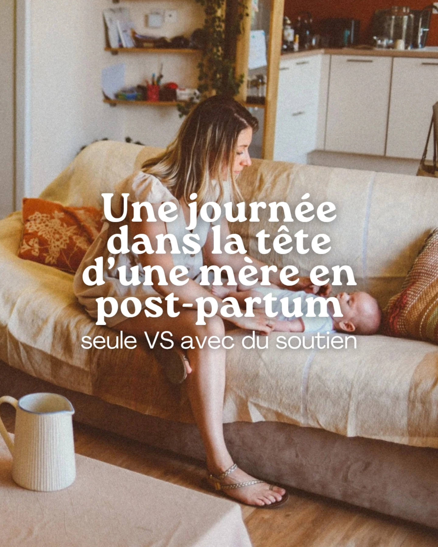 Contenu créé pour un projet sur l'accompagnement des mères durant le post-partum.