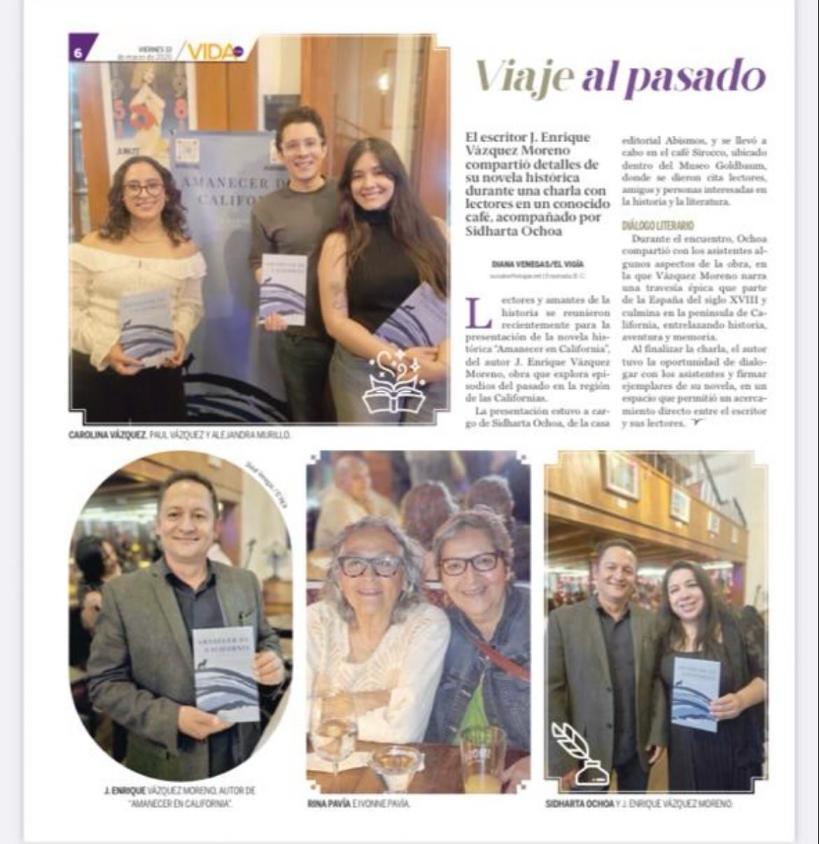 Presentación de la novela histórica Amanecer de California de J. Enrique Vázquez M. en Ensenada Baja California 🫶🏻