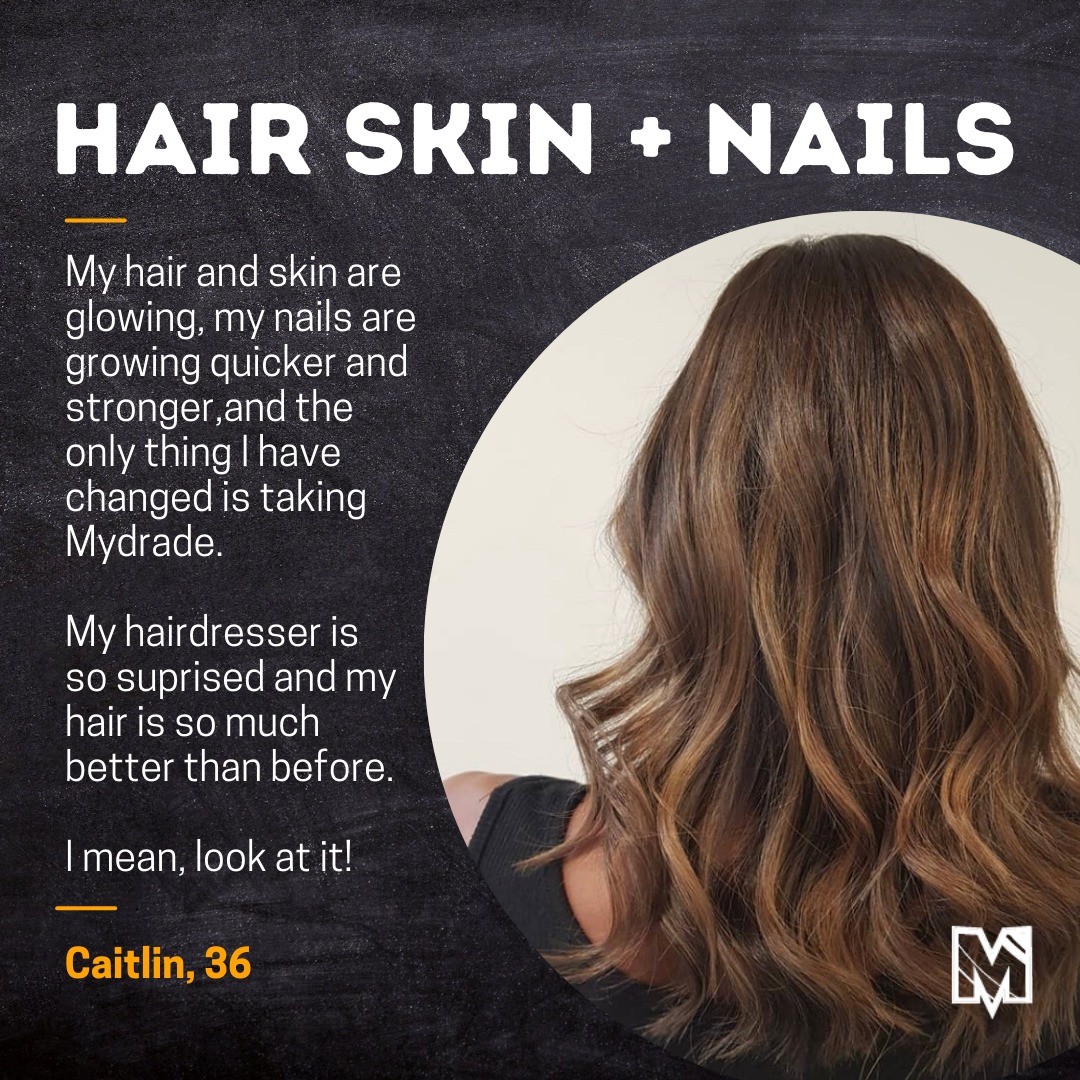 For shiny hair, glowing skin and longer nails you don't need to look much further than Mydrade.
Here is what @healthhasbeen has said about her experience.
The key vitamins for Hair, Skin and Nails are Zinc (big one) Vitamin A, Vitamin B's, Vitamin C, Vitamin D, Vitamin E, Biotin. These guys are the proven vitamins to support healthy and effective growth and improvement. Other supplements only host two or three of the key ingredients... we do it all - give us a shot or try us for free (visit our website). 🍋 or 🍓?
#hydrationgoals #HairSkinNails #hairgoals #skincare #detox #vitaminc #ketolife #ketodiet #hairtransformation #ketoweightloss #glowgirl #HairSkinNailsGummies #glowyskin #glowupchallenge #immunitybooster #vitaminsupplements #glowingskinsecrets #glowingskin