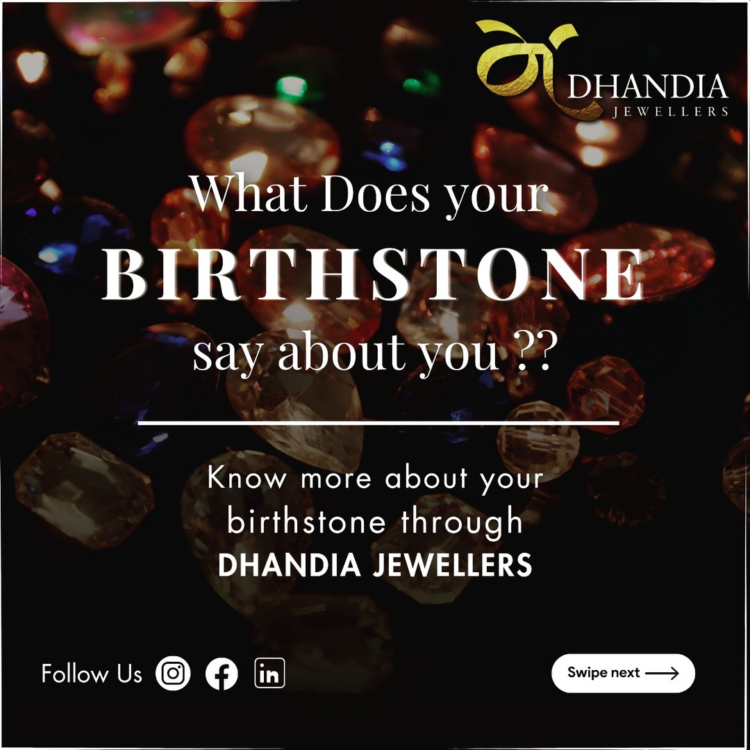 Delve into the enchanting world of birthstones with Dhandia Jewellers!
💎✨ Explore our mesmerising Birthstone Informative Series, where every gem unveils its own extraordinary narrative. Uncover the deep-rooted symbolism, centuries-old legacies, and enduring charm encapsulated within your birthstone. Embark on a voyage of beauty, symbolism, and individualized refinement. Embrace the essence of your birthright with Dhandia Jewellers.
#dhandiajewellers #birthstones #gemstones #luxuryjewelry #elegance #ruby #sapphire #emerald #aquamarine #pearls #diamonds #amethyst