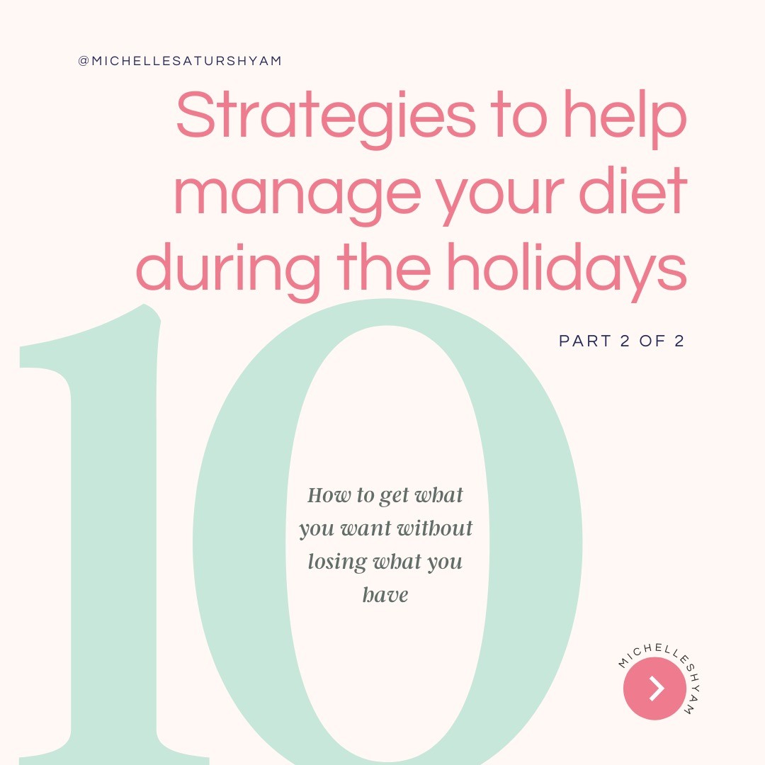 Which strategy are you going to adopt to manage your diet on the holidays?