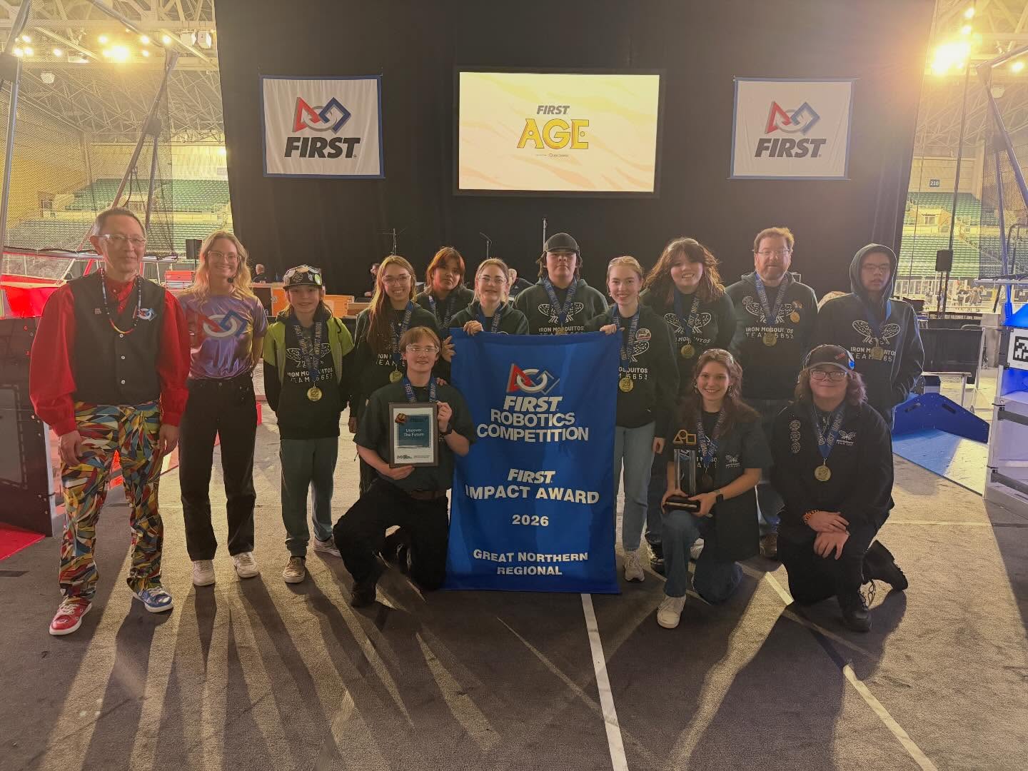 A very successful first regional for the Sk33trs! Winning the impact, our 4 seniors, and Makenzie and Eva representing the team as a part of the All is Welcome Leadership program! We will see you soon in Oklahoma and after that we will see you at the FIRST World Championship!