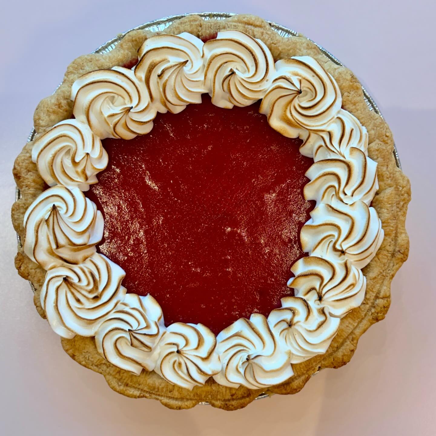 Cranberry Lime Meringue
Sweet and tart cranberry lime curd topped with toasted meringue.
Available 3/13-3/15 for preorders or walk inβs until sold out