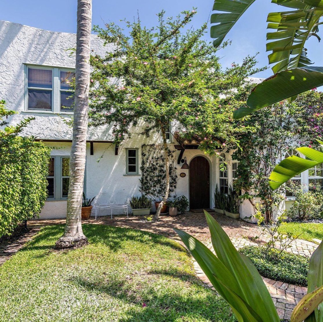311 Plymouth Rd, WPB, 33405. This 3/2 with a 1/1 guest house needs a bit of landscaping in the front but the backyard is perfect! Listed for $1.295M. #palmbeachporches #sosowpb #wpbrealestate