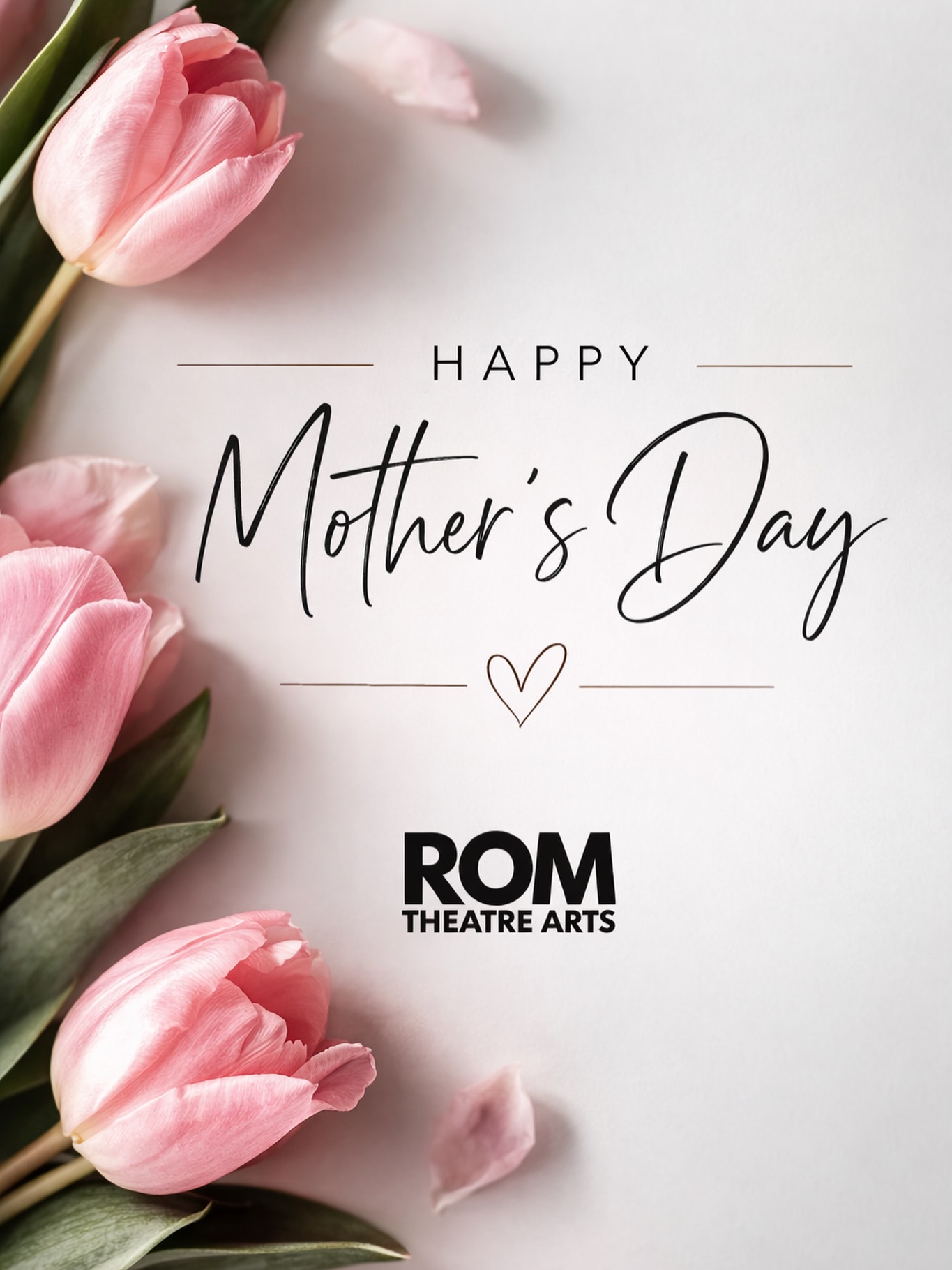 Happy Mother’s Day from all of us at ROM Theatre Arts 🌸
Today we celebrate and appreciate the incredible mothers in our faculty who inspire, guide and support our community every day. Your dedication both on and off the stage means so much to all of us.
We’re also thinking of our students who may be away from home today. We hope you’re finding time to connect with family, share a call, or spend the day with people who make you feel supported and cared for.
Wishing everyone a wonderful Mother’s Day filled with gratitude, love and appreciation. 💐
-
-
-
-
-
-
#mothersday #2026 #romtheatrearts #ROM