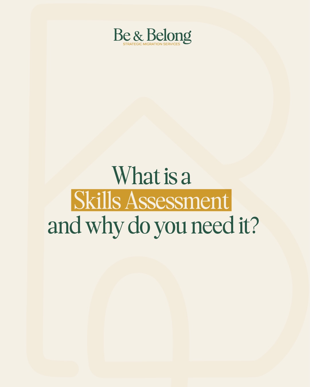 Many people only discover the importance of the Skills Assessment when they are already preparing their visa application.
However, for most skilled migration pathways, the Skills Assessment is one of the first and most important steps.
It confirms whether your qualifications and work experience meet Australian standards for your nominated occupation.
Each occupation has different requirements, assessing authorities and documentation criteria. Submitting incomplete or incorrect documents can lead to delays or negative outcomes.
Understanding your eligibility early helps you plan your migration pathway with clarity and confidence.
If you are considering skilled migration or Permanent Residency in Australia, reviewing your Skills Assessment eligibility is an important place to start.
Book an appointment to assess your situation and plan your next steps strategically.
Be you. Belong here.