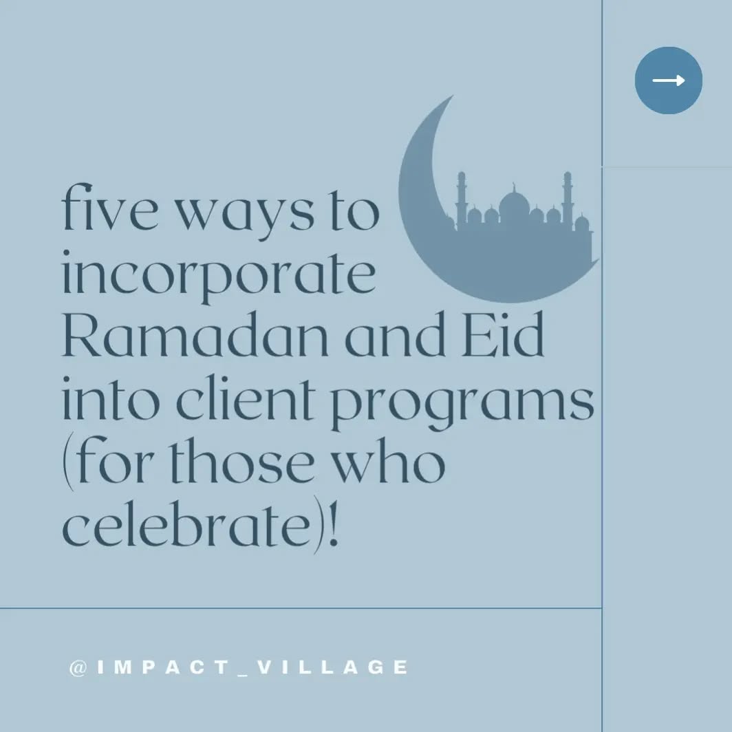 Eid Mubarak to those in our community who celebrate!Â
We wanted to continue with our April posts about how to create more inclusive holiday celebrations, and how to approach religious holidays through a culturally humble lens when including them in your ABA therapy programs. This involves creating programs that will support inclusive family traditions, holidays, and celebrations.
â
#ABA #CulturalHumility #CommunityParticipation #DEI