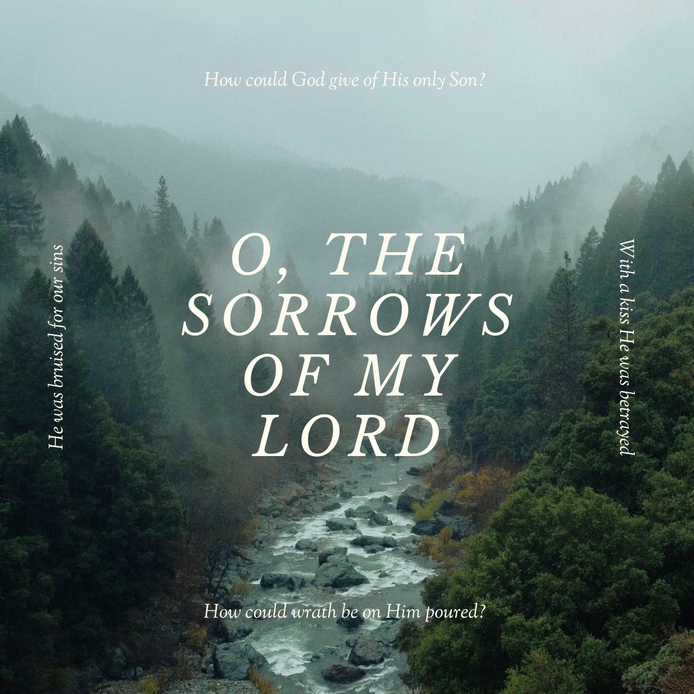 Thank you for singing and streaming this hymn over 100,000 times!
Words cannot express how encouraging it has been to see this little song take the precious truths of the gospel to more and more people. It has been the greatest of joys hearing churches all over the country introduce this song to their local congregations.
To everyone who has listened, played, or sung “O, the Sorrows of My LORD”, thank you.
#hymns #goodfriday #worshipmusic
