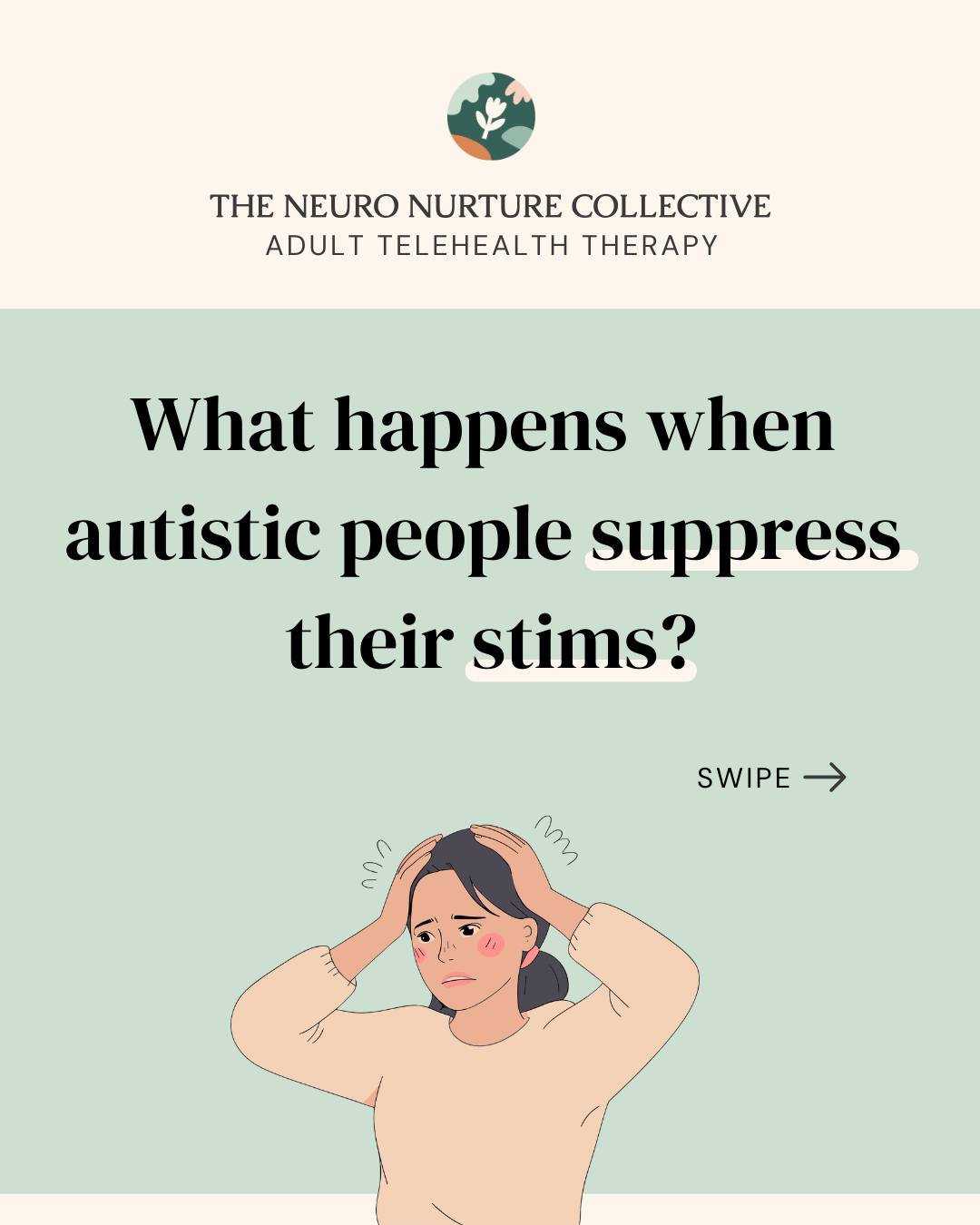 A 2026 systematic review (Collis et al., Autism in Adulthood) looked at 35 studies where autistic adults described their own experiences of repetitive behaviours (things like stimming, sensory sensitivities, routines, and special interests).
What they found: these behaviours serve real self-regulatory functions. They help with focus, emotional processing, and coping with sensory overload.
But social pressure leads many autistic adults to suppress them - which removes access to those coping strategies AND adds its own stress.
The review identified a cycle: stress increases sensory sensitivity, which increases the need to self-regulate, but social pressure prevents that self-regulation - which creates more stress.
If this resonates, we see you. Our therapy and assessment spaces are built around understanding your whole, unmasked experience!
🔗 Link in bio to learn more about affirming therapy and autism assessment.
Reference: Collis, E., Dark, E., Russell, A., & Brosnan, M. (2026). Self-Report of Restricted Repetitive Behaviors in Autistic Adults: A Systematic Review. Autism in Adulthood, 8(1), 47–67.
#ActuallyAutistic #Neurodiversity #AffirmingCare #AutismInAdulthood #NeurodiversityAffirming #AutisticAdults #Masking #Stimming #TNNC #TheNeuroNurtureCollective