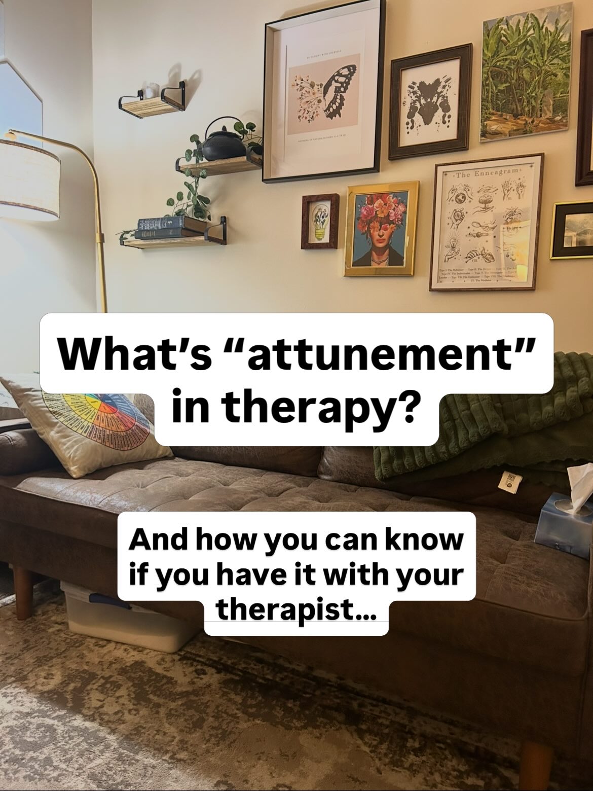 One of the most powerful parts of therapy is attunement. When a therapist is truly attuned, they aren’t just hearing your words. They’re noticing your pauses, your tone, your emotions, the parts of you that might not even have words yet. Carl Rogers described this as accurate empathy, which is entering into someone’s inner world and sensing it as if it were your own. And when that happens, something powerful can happen. You might feel like you’ve never been this understood before, or you think about what you talked about long after the session is over, or the way your therapist made you feel. Your therapist also feels that when it’s happening. The depth of presence is where healing really happens in therapy, so much more than tools and interventions or modalities.
And I think it’s worth asking yourself if you’ve ever felt that deeply understood by someone? And what was different.