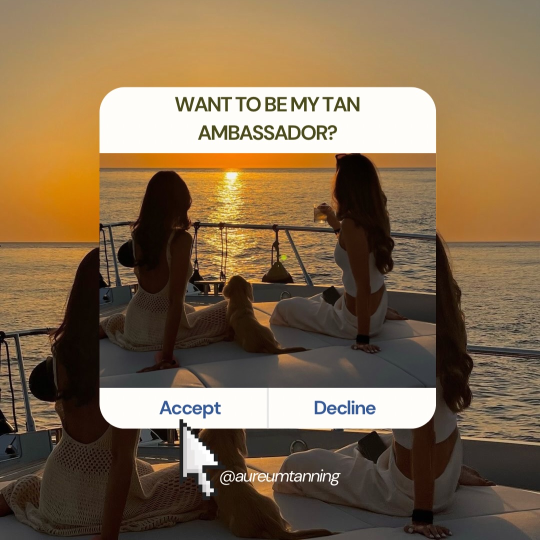 ✨ AUREUM TAN AMBASSADORS ARE COMING… ✨
Over the next few weeks we’ll be searching for a small group of Aureum Tan Ambassadors… and this is where things are different.
We’re not looking for influencers.
We’re looking for our real clients — the ones who already tan with us, love their glow, and can’t stop recommending Aureum to their friends. 🤎
The girls who:
• Already live for their Aureum tan
• Walk out glowing every single time
• Tell everyone where they get their tan from
If that sounds like you, you might be exactly who we’re looking for. ☀️
Over the coming weeks we’ll be revealing how to apply, what being an ambassador includes, and the perks that come with it… and trust us, it’s something you won’t want to miss. 👀✨
So keep your eyes on our socials…
because your glow could represent Aureum.
Stay tuned. 🤎
@aureumtanning
