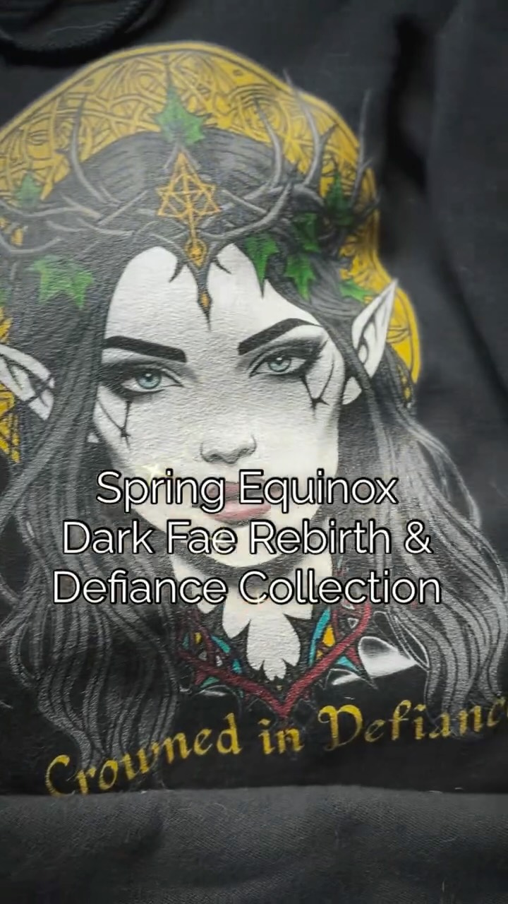 🌸✨ Introducing the Spring Equinox Collection: Dark Fae Rebirth & Defiance ✨🌹
As the world awakens from winters shadow, so too does the fierce magic within us. This collection is a tribute to rebirth:
🖤 To rising from darkness
🥀 blooming with power
👑 and wearing your defiance like a crown.
Inspired by the balance of light and shadow at the equinox, each design tells a story of transformation, resilience, and wild beauty. These hoodies aren’t just garments, they’re symbols of thejourney to embrace your unique strength and bloom boldly into the new season.
🧚♂️ Dark Fae Defiance Collection:
Born from shadows and woven with rebellion, this collection is more than just hoodies, it’s a celebration of strength, transformation, and unapologetic power.
@saoirses.side.quests created this years Dark Fae Defiance collection to honor the wild, untamed magic that lives within each of us. The courage to rise, to bloom fiercely in darkness, and to wear our defiance like a crown.
This collection is a journey through the seasons, a story told in three unique designs that embody resilience, mystery, and the beauty of standing apart.
🌱 STEP UNTO THE CYCLE OF RENEWAL.
🖤 EMBRACE YOUR SHADOW.
🌘 DEFY THE DAWN.
#darkfaedefiance #springequinox #storyboundapothecarium #fantasyinspired