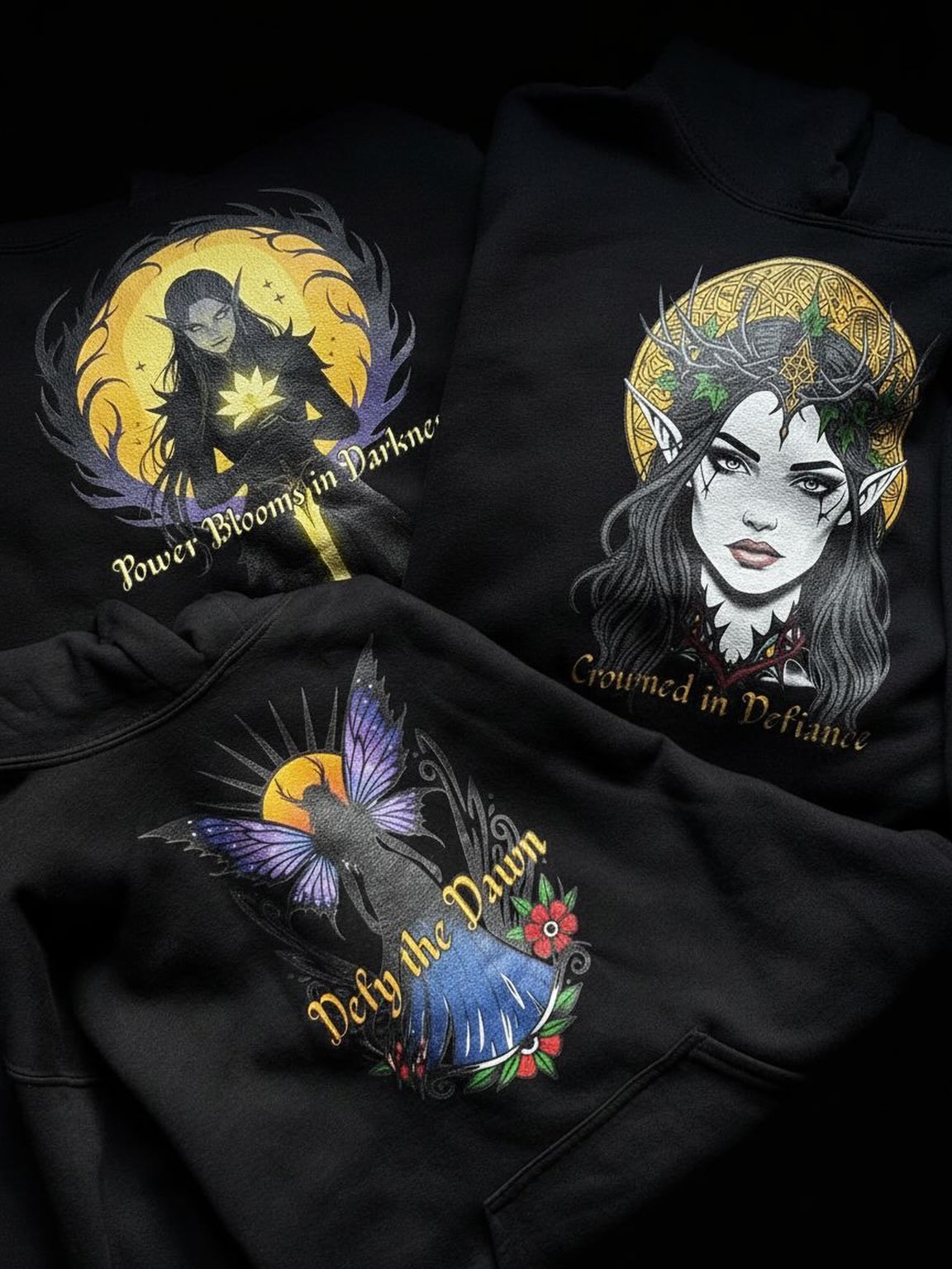✨ First look at our Dark Fae Rebirth & Defiance collection! 🧚♂️
#darkfae #darkfantasy #fantasyinspired #fantasyapparel
