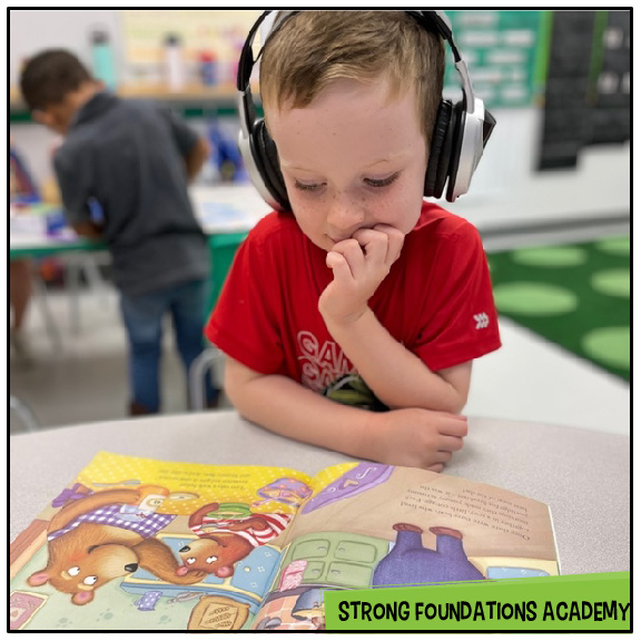 Our listening center gives students regular opportunities to enjoy stories read aloud, helping them build listening comprehension, reading fluency, and—most importantly—a love of books. These shared story experiences support early literacy skills while making reading exciting and accessible for every learner.
Visit StrongFoundationsAZ.com to take a virtual tour, schedule an in-person tour, or learn more about our certified teachers and reading specialists. To inquire about enrollment, please call (480) 738-3346 or visit our website.
#PreKLearning #ChandlerPreschool #ChandlerMoms #GilbertMoms #EastValleyMoms #ChandlerAz #AzKids #StrongFoundationsAcademy #ChandlerKids #GilbertKids #ArizonaKids