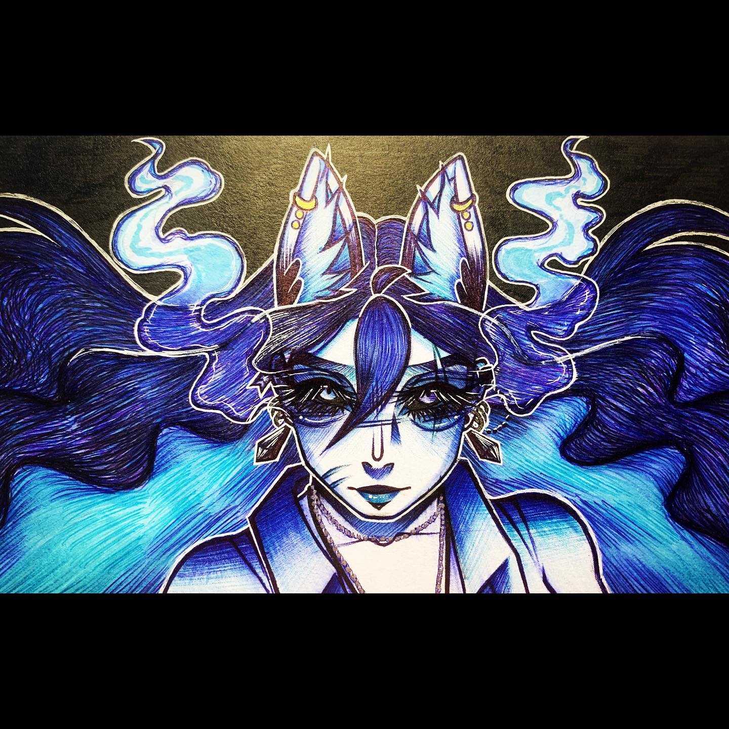 Jay🦋🌙✨
I immediately thought of the idea right after posting the last post and swimming pools by Marie Madeleine made me think about it and boom I did it >;)
-
Do y’all think she’s looking up?
-
I tried for it to make it look like she has her head down but is looking up yk? Plus I was in the mood to make something look like badass. Ig badass? Idk lol.
-
#art #oc #ocs #monochromatic #pen #penart #artwork #artist #artistsoninstagram #artgallery #artistsupport #traditionalart #copicmarkers #gellyroll #artistloftmarkers #uniballsigno #sketch #sketchbook #sketching #powerful #witch #witchsona #drawing #drawings