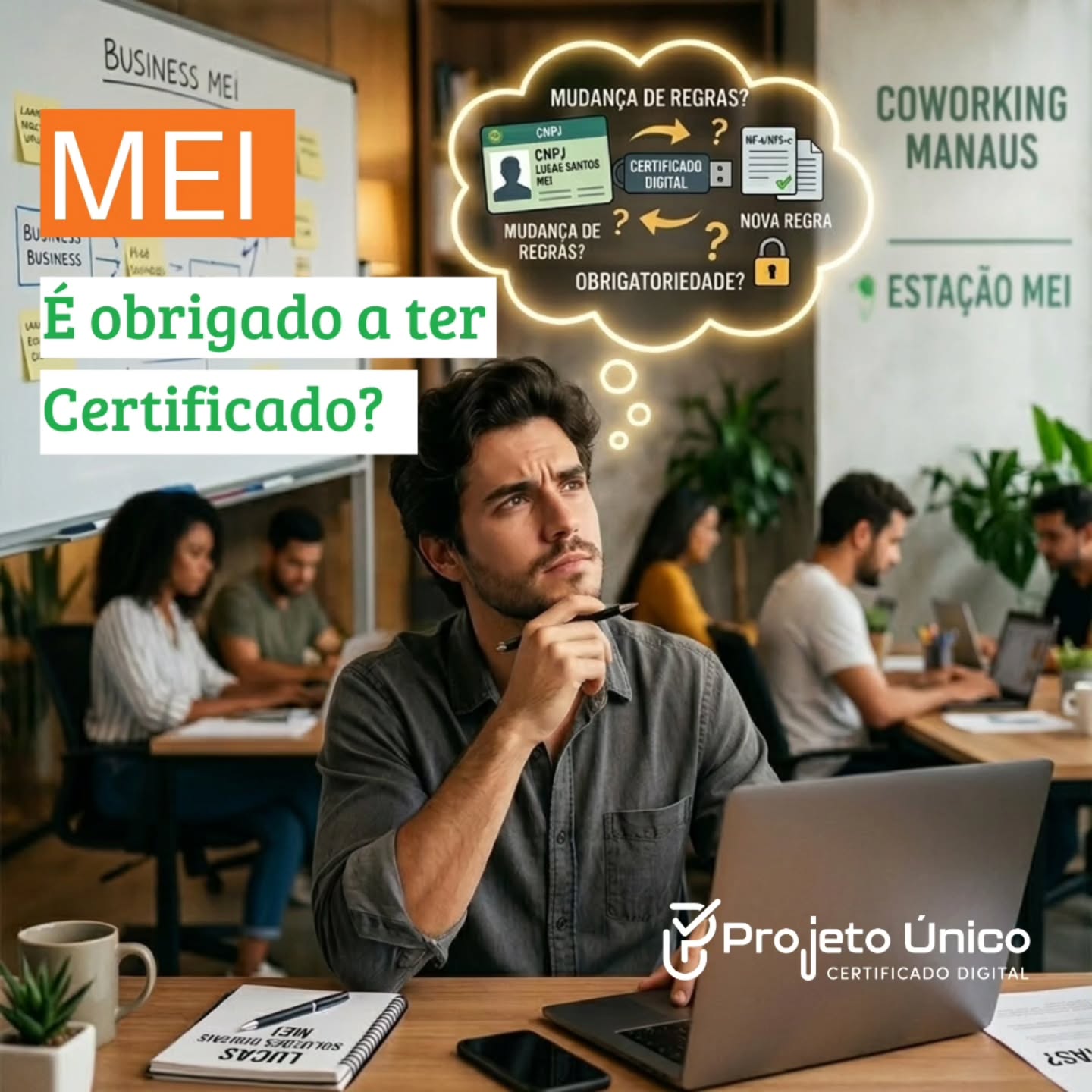 MEI e o Certificado Digital: O que mudou?
Muita gente confusa! 🚨
⚠️A reforma tributária trouxe uma mudança importante para os Microempreendedores Individuais (MEIs): a partir de 2027 será OBRIGATÓRIO emitir nota fiscal eletrônica para qualquer venda ou serviço, inclusive para pessoas físicas. Com isso, o uso do Certificado Digital, hoje necessário apenas em algumas situações específicas, passará a ser exigência generalizada para todos os MEIs.
Não deixe para a última hora, o empreendedor que se antecipa economiza e tem mais tempo para adaptar seus processos.🚀
Link na bio para emitir o seu!🧡💚
#certificadodigital
#assinaturaeletronica
#segurança