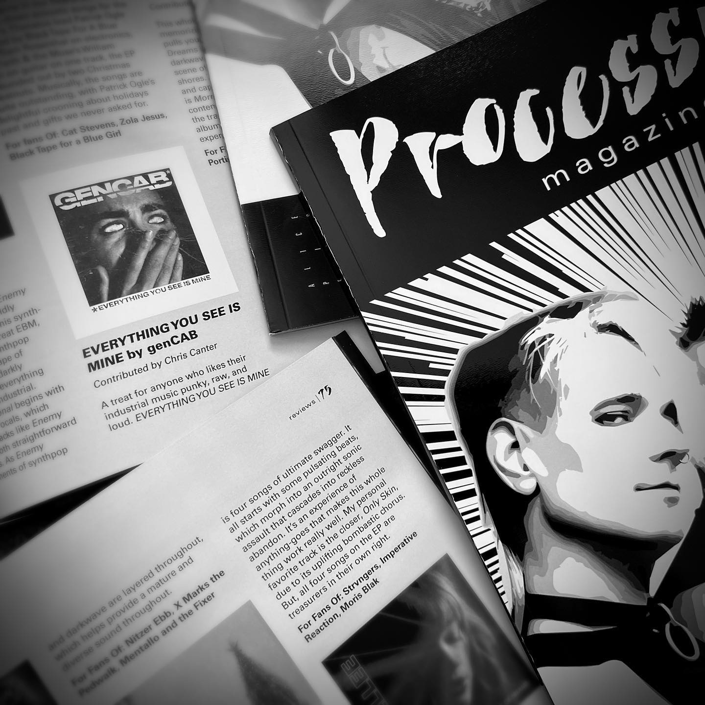 genCAB (@GenerationCable) from Philadelphia, PA have their EP, “EVERYTHING YOU SEE IS MINE” reviewed within Procession Magazine issue 9! 😉🦇🖤 Chris Canter, Founder/Managing Editor of our zine wrote, “A treat for anyone who likes their industrial music punky, raw, and loud. EVERYTHING YOU SEE IS MINE is four songs of ultimate swagger. It all starts with some pulsating beats, which morph into an outright sonic assault that cascades into reckless abandon. It’s an experience of anything-goes that makes this whole thing work really well. My personal favorite track is the closer, Only Skin, due to its uplifting bombastic chorus. But, all four songs on the EP are treasurers in their own right. For Fans Of: Strvngers, Imperative Reaction, Moris Blak.” Please give them a follow, listen, and download at genCAB.bandcamp.com/album/everything-you-see-is-mine. #genCAB #GenerationCable #ProcessionMagazine
.
#madeindc #capitolcreated #showlocallove #acreativedc #musicrecommendations #newmusic #musicmagazine #alternative #gothicrock #postpunk #darkwave #industrialmusic