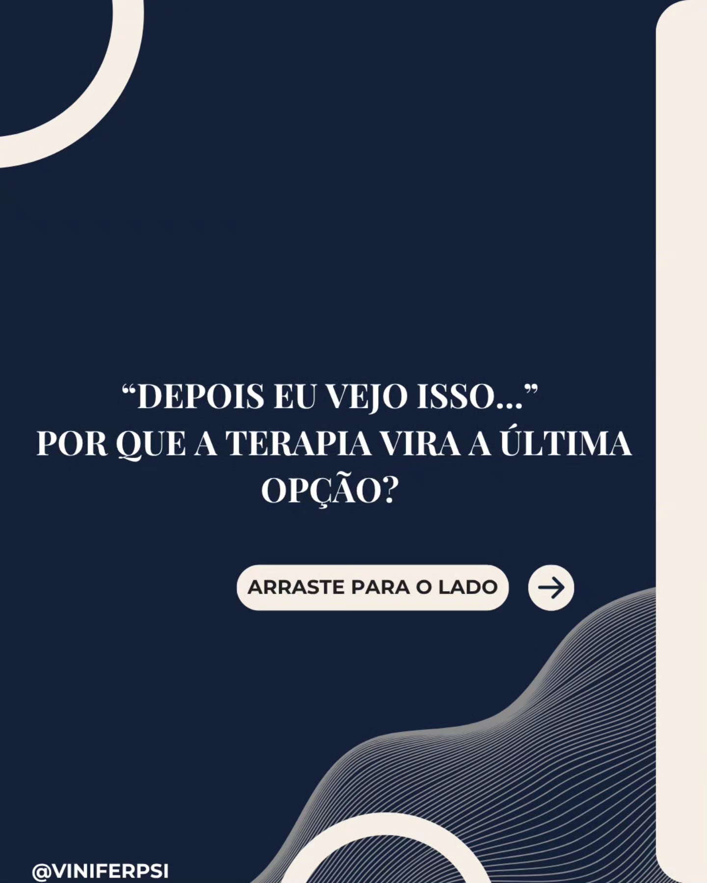 Você cuida de tudo: da rotina, dos outros, das demandas do mundo.
Mas… e de você?
Cuidar da mente virou luxo. Pausar pra se escutar parece fraqueza. E a terapia vai ficando pra depois — até que o corpo e a vida gritam por socorro.
O que será que te impede de se colocar como prioridade?
Fazer terapia não é sinal de descontrole. É sinal de coragem.
E talvez, você não precise esperar quebrar pra começar.
📍 Se você sente que é a hora de olhar pra si, me chama.
💬 Agende uma conversa pelo direct ou pelo link da bio.
#terapia #psicologia #psicanálise #saúdemental #escutapsicanalítica #autoconhecimento #priorizevocê #viniferpsi #terapiaénecessária #cuidardementenãoéluxo #betimpsicologia #terapiaonline