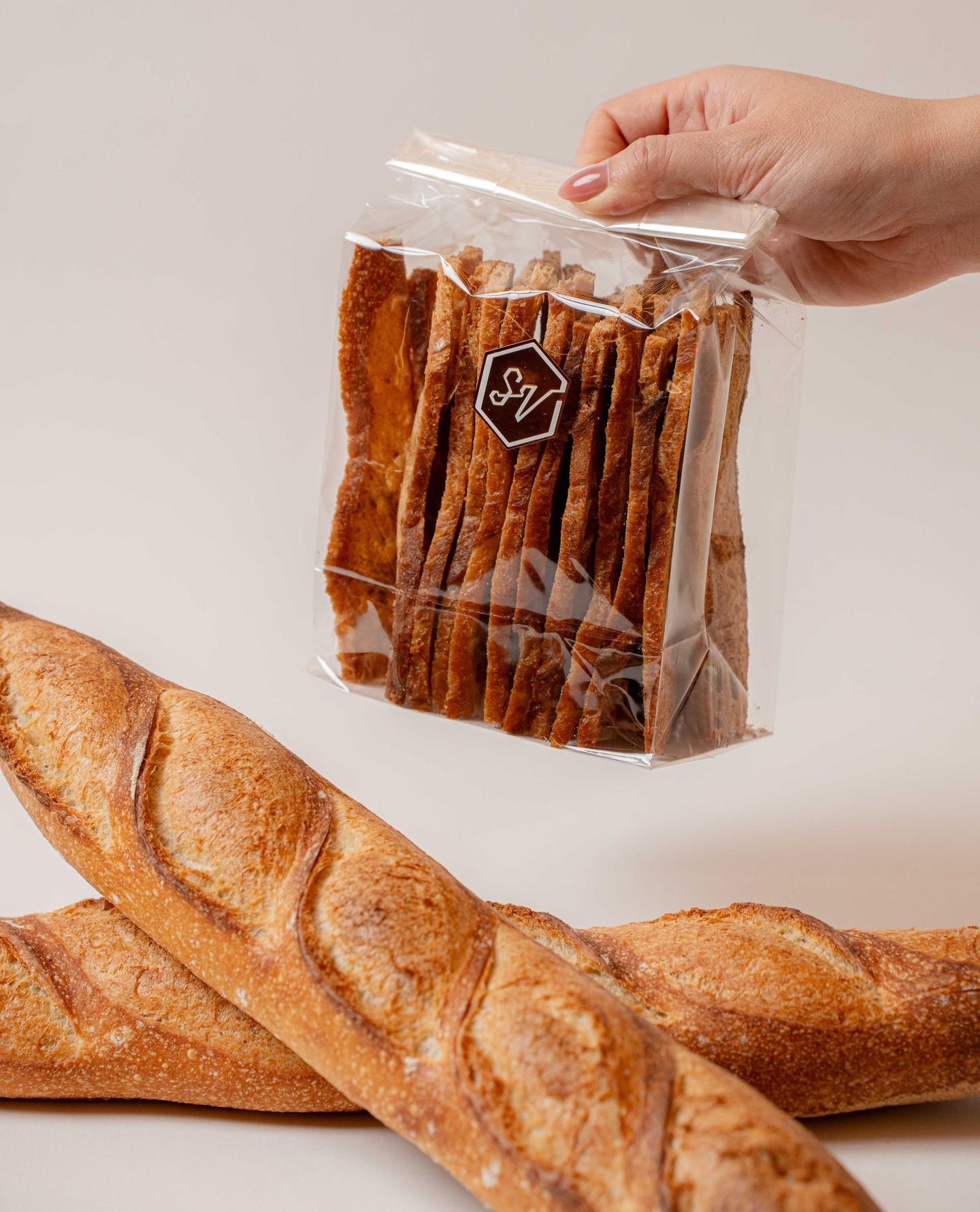 Crostinis. Crafted from our signature baguettes.
Use them as a base for cheese and preserves or just as is!
#SVBakery #SmallVictoryBakery #Baguette 